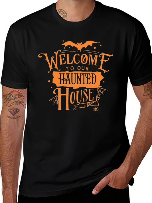 Welcome to Our Haunted House Halloween Graphic Tee