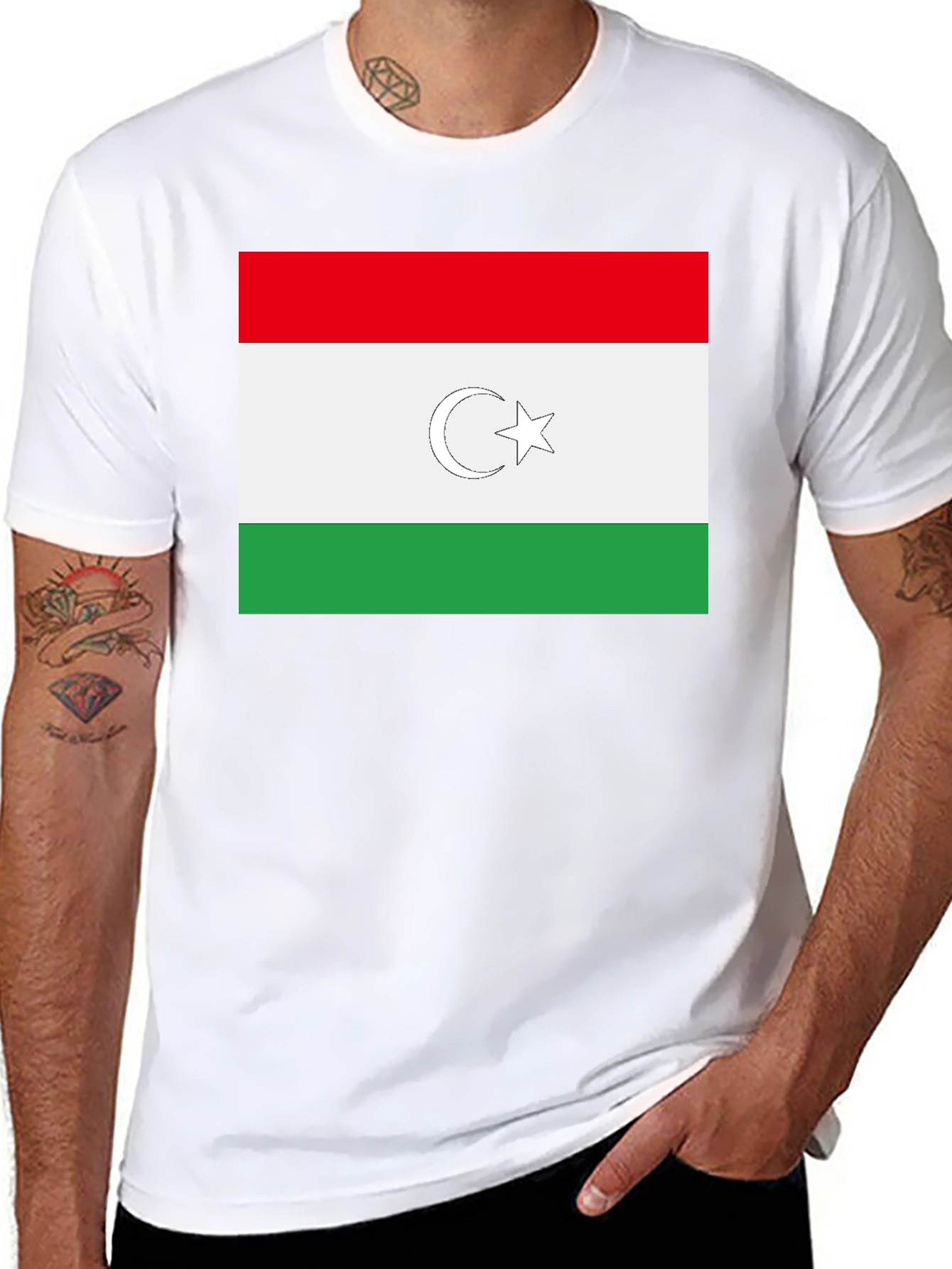 Turkmenistan Flag T-Shirt Stylish Cotton Tee