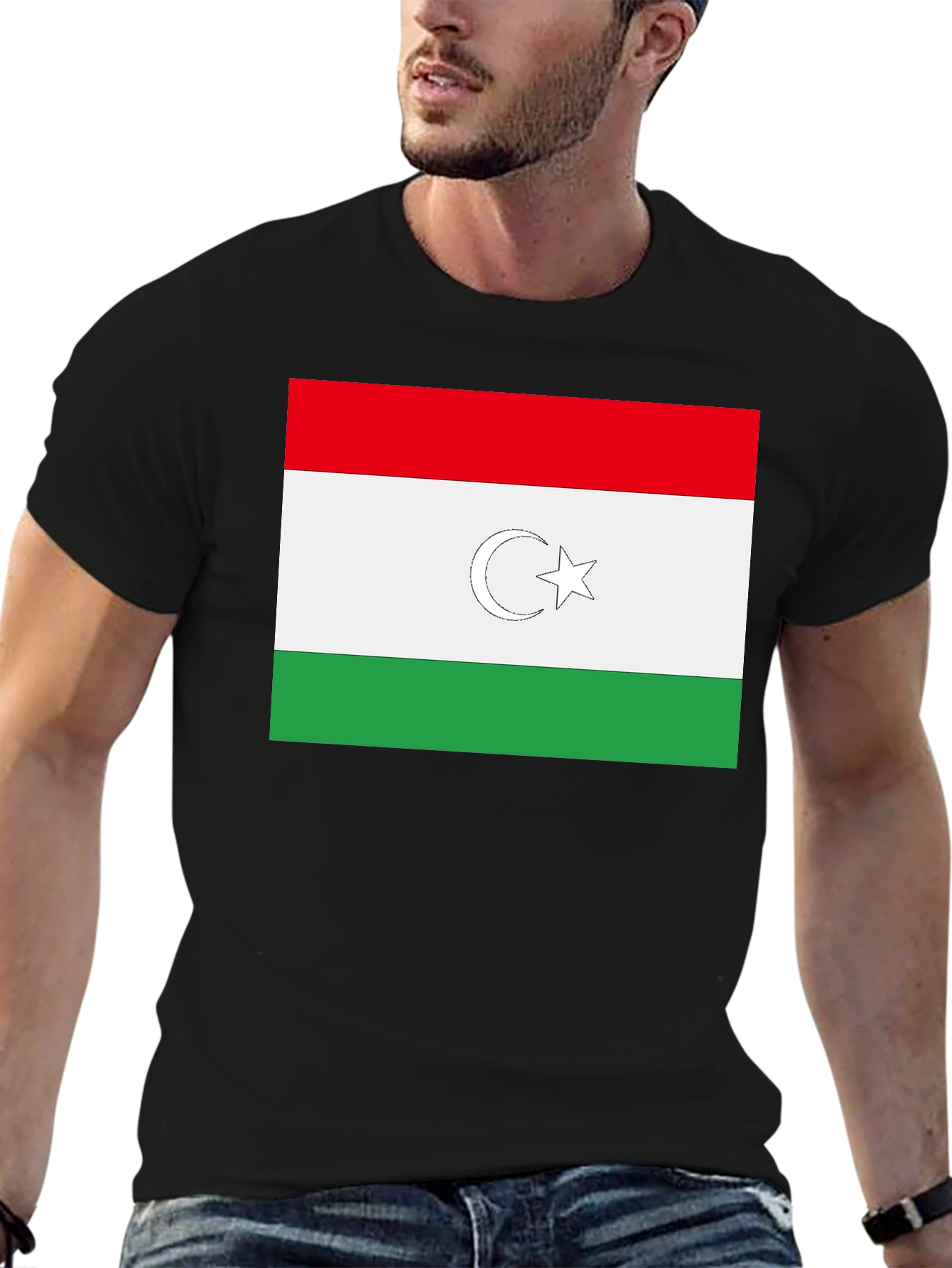 Turkmenistan Flag T-Shirt Stylish Cotton Tee