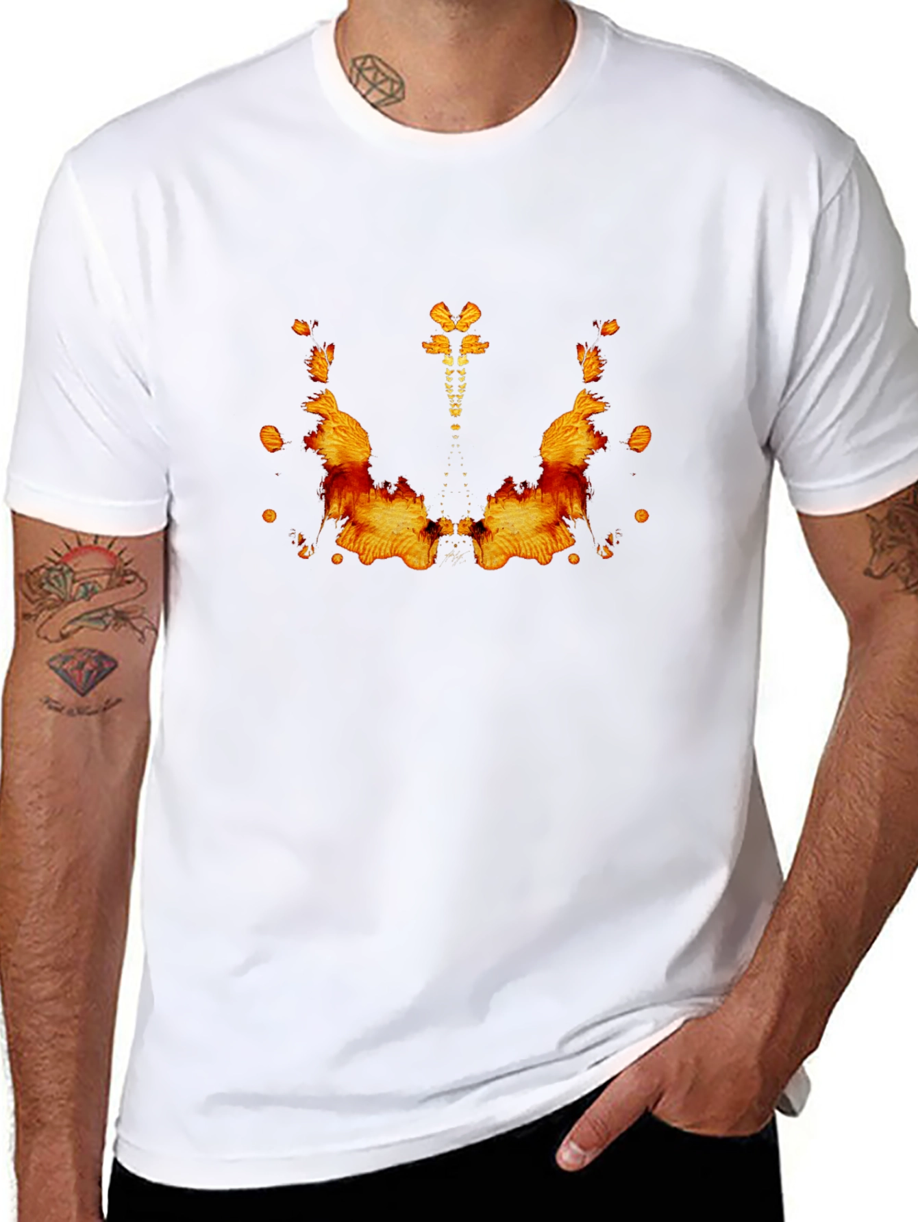 Abstract Rorschach Inkblot Graphic Tee