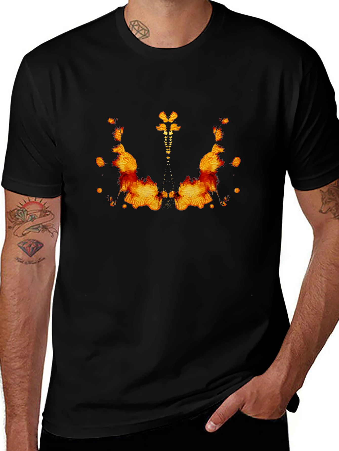 Abstract Rorschach Inkblot Graphic Tee