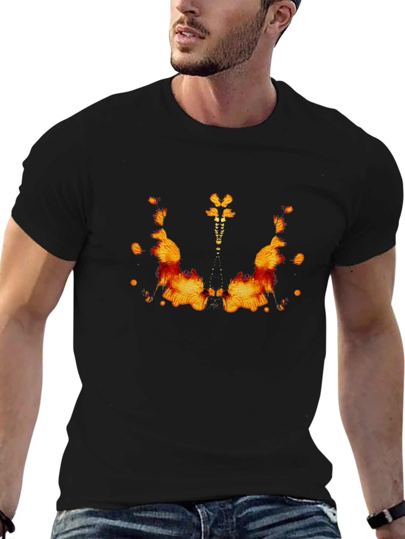 Abstract Rorschach Inkblot Graphic Tee