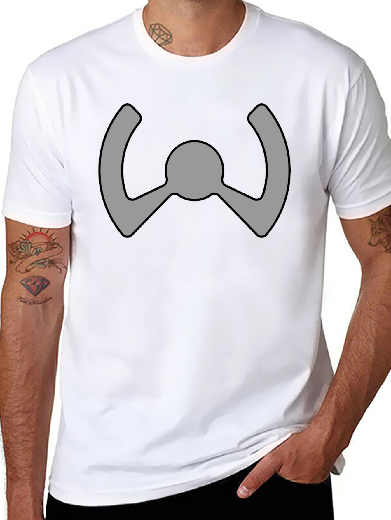 Minimalist Graphic Tee - Abstract Symbol Shirt