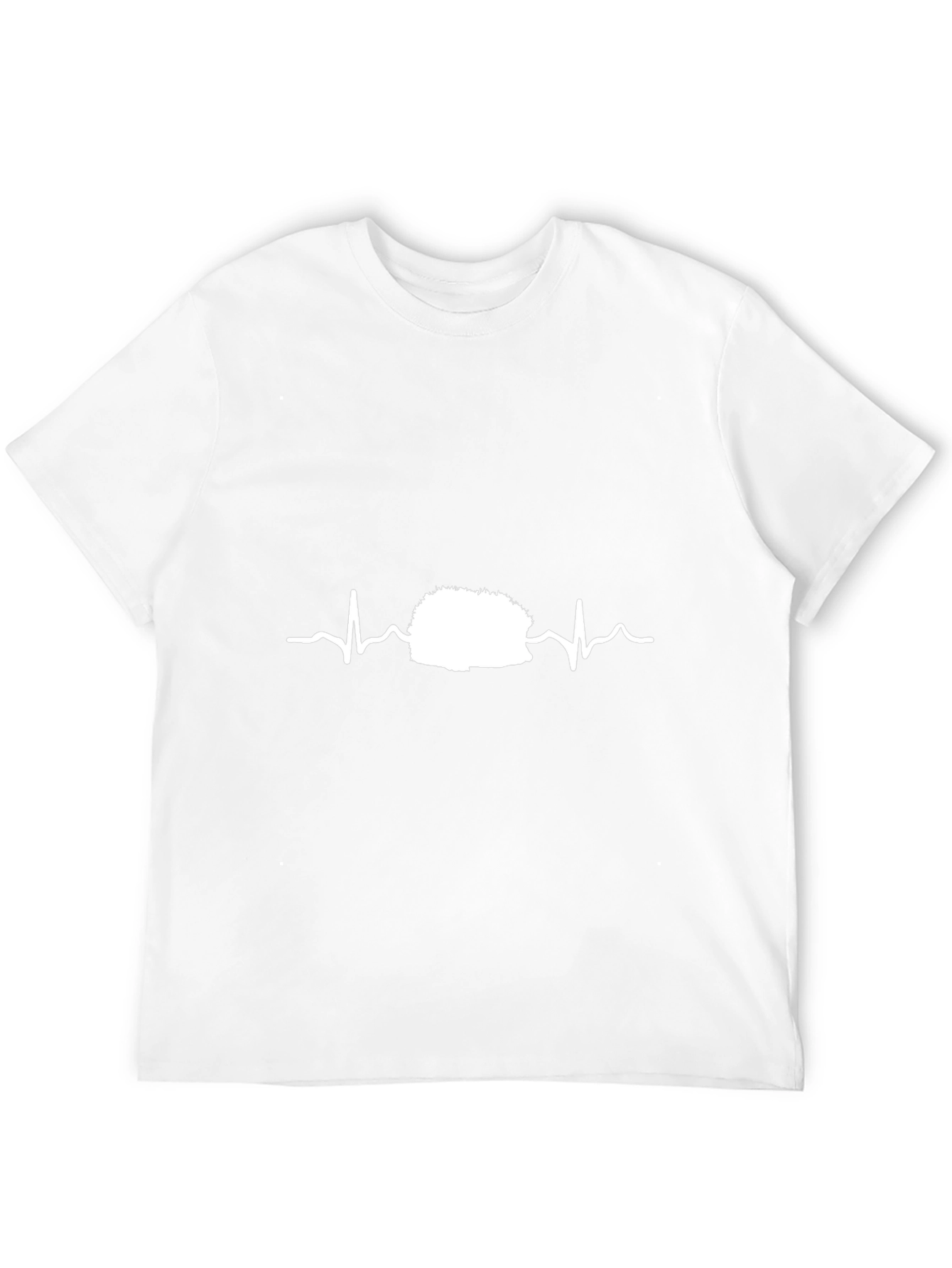 Hedgehog Heartbeat T-Shirt - Mens Black Graphic Tee