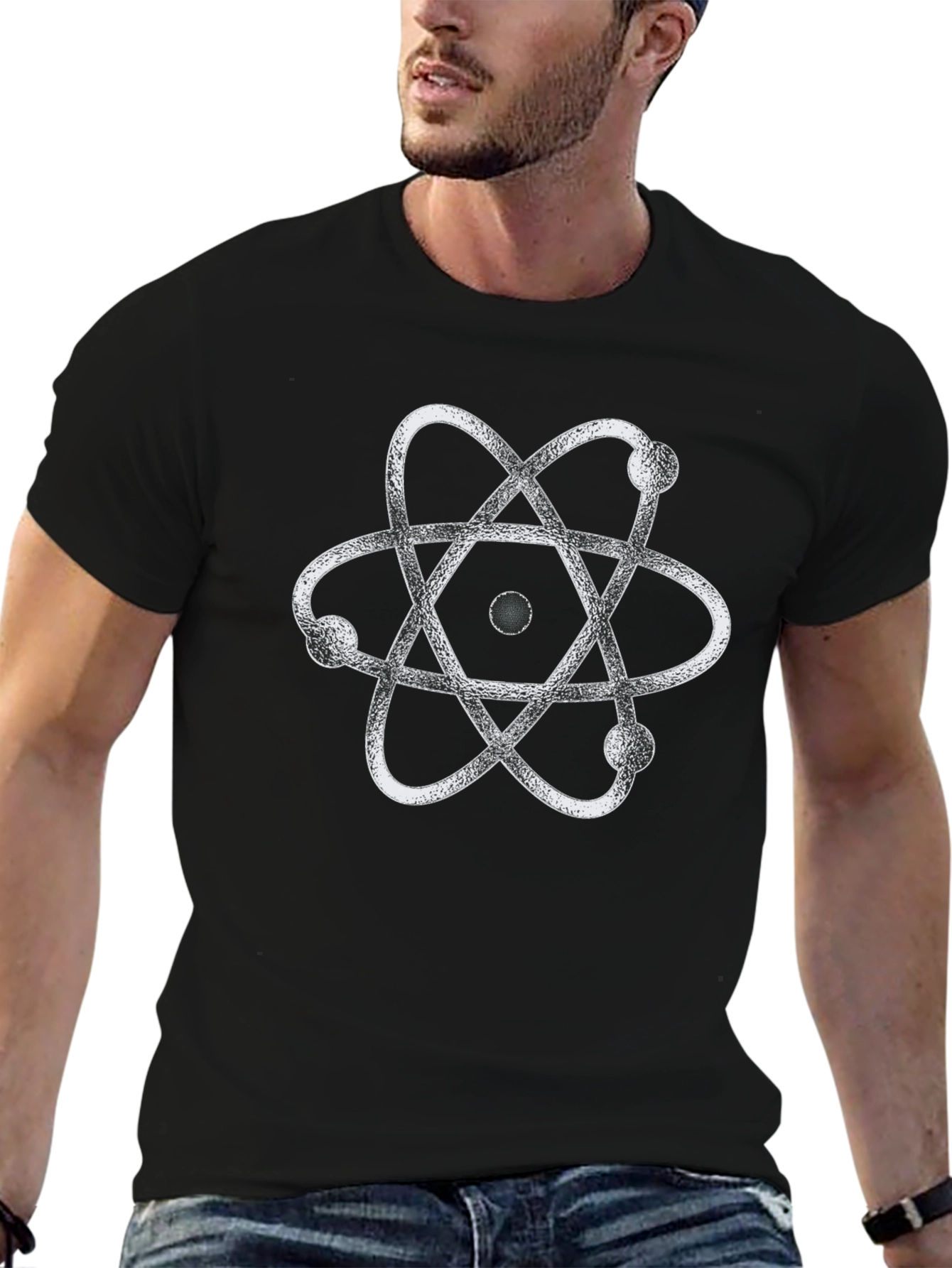 Atom Graphic Tee - Stylish Science Shirt