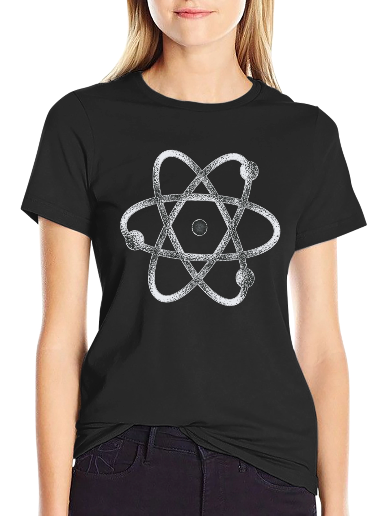 Atom Graphic Tee - Stylish Science Shirt