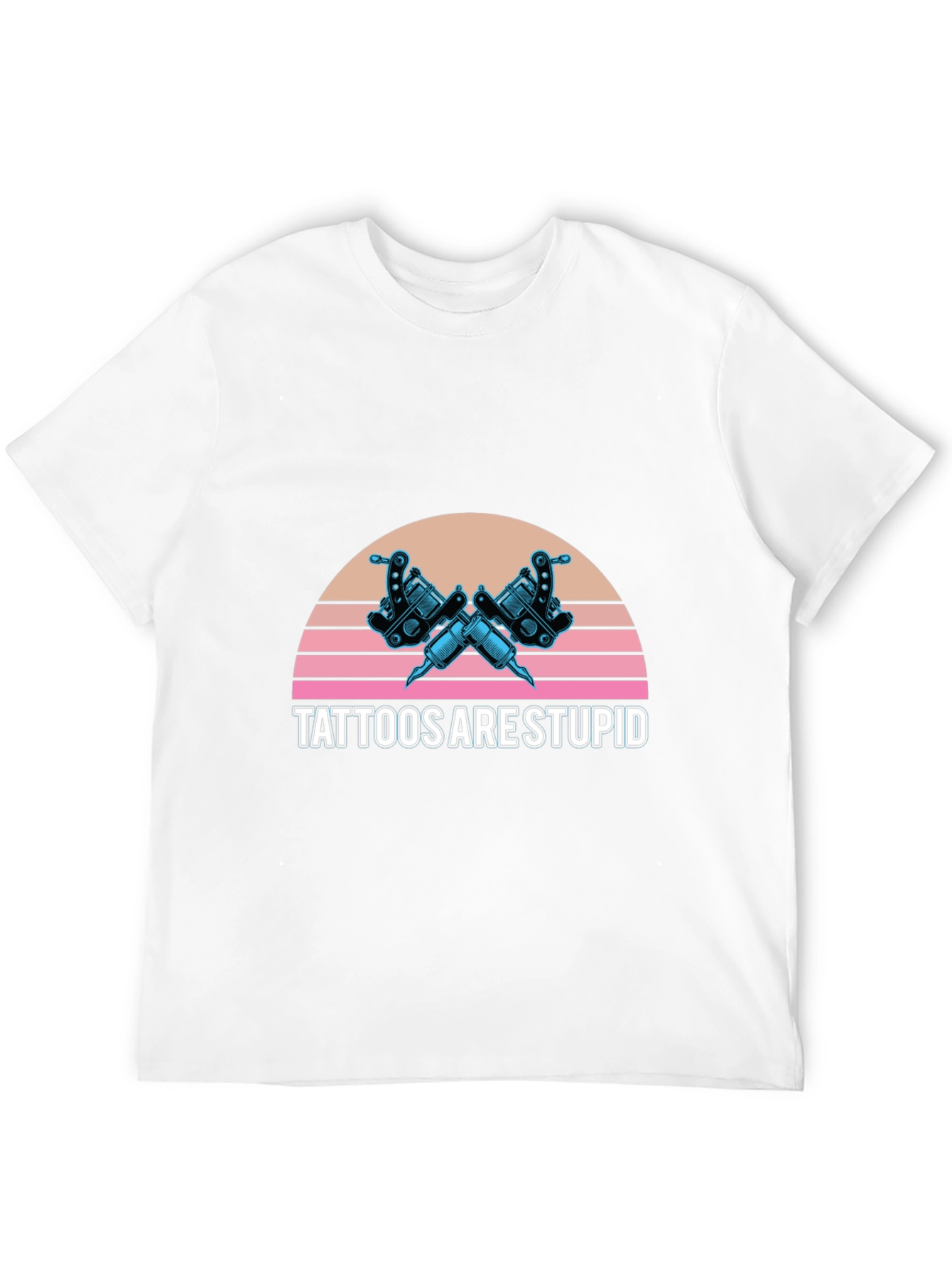 Tattoos Are Stupid Graphic Tee - Retro Style