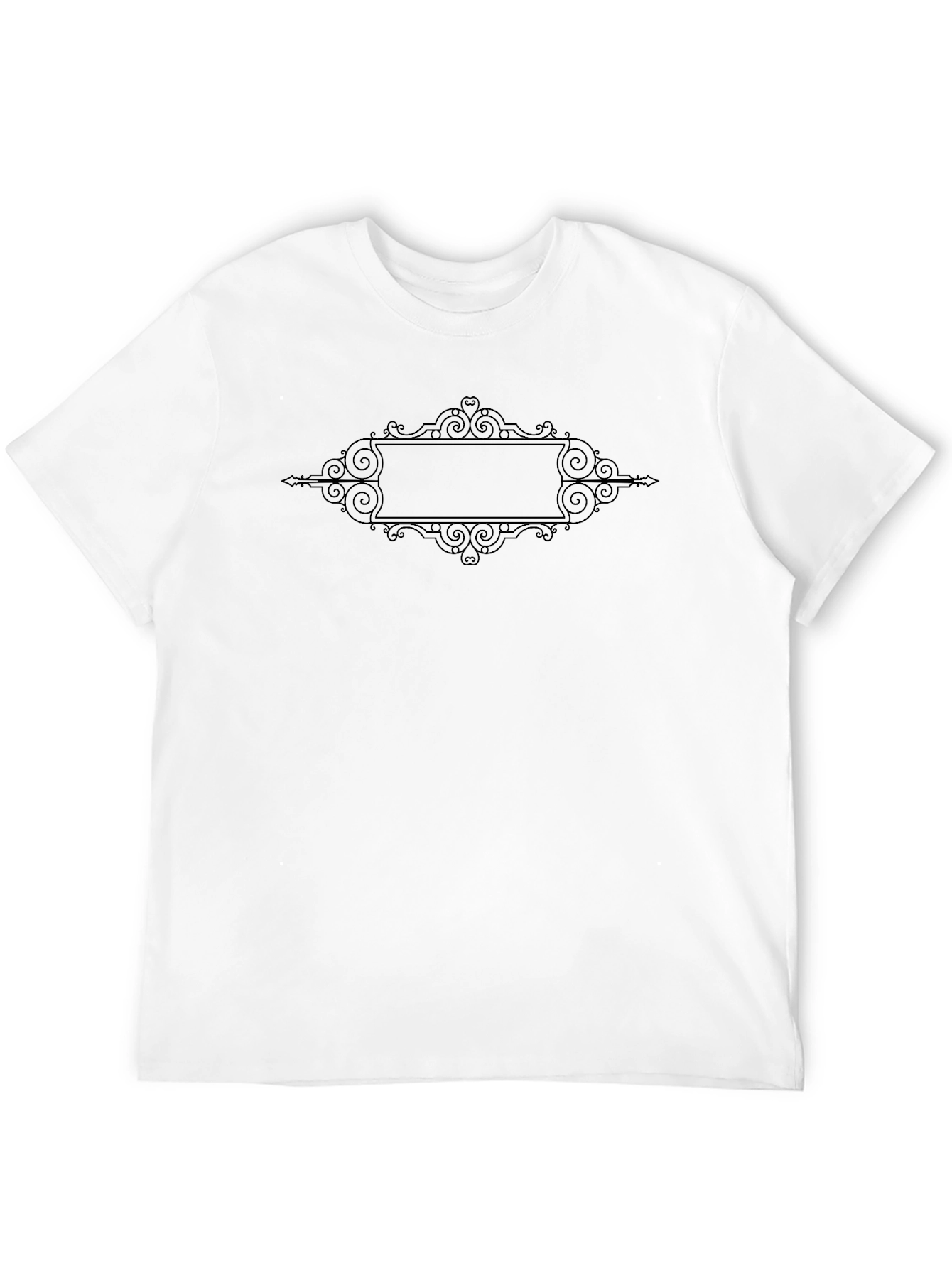 Elegant Framed Black T-Shirt