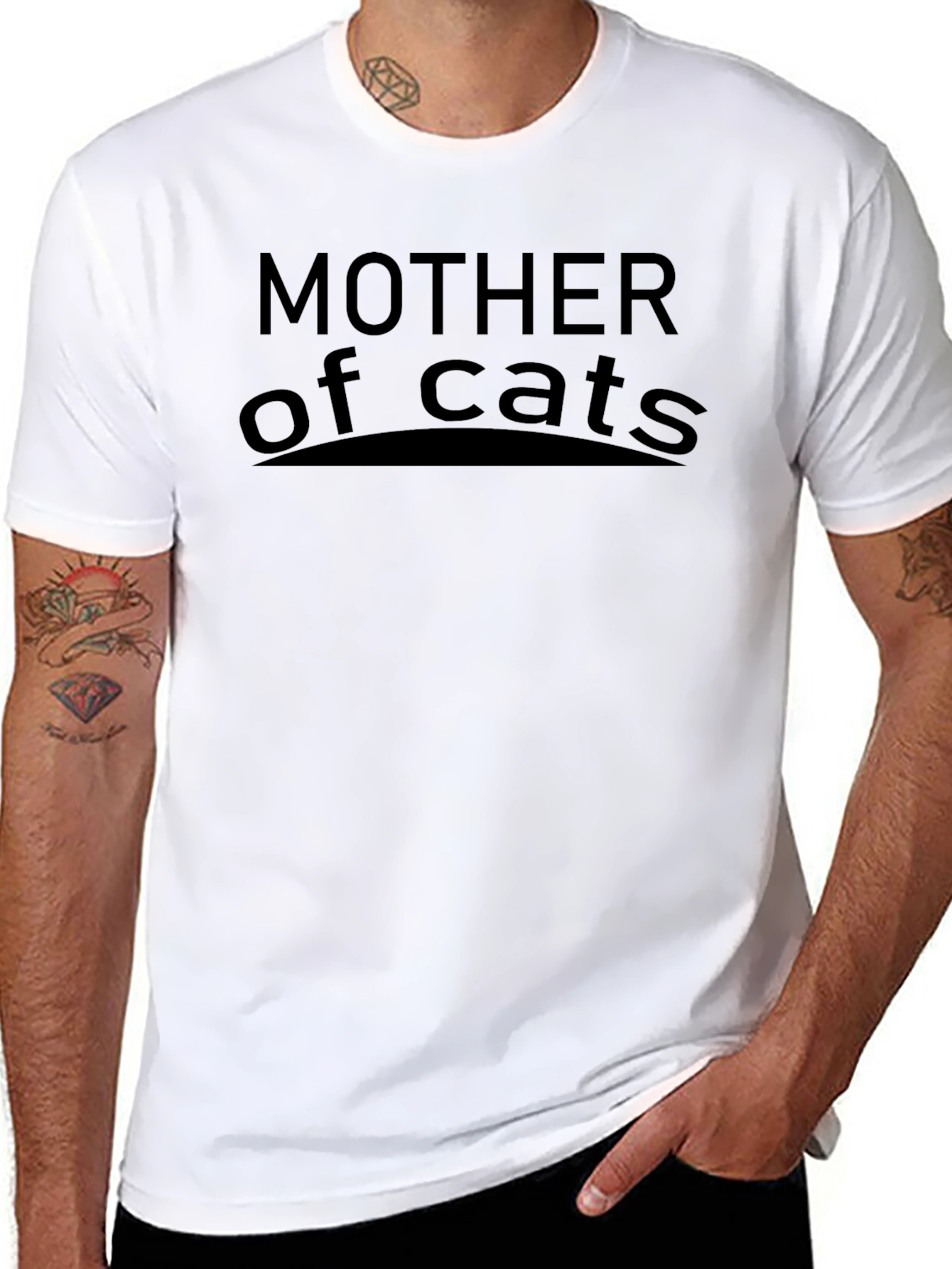 Mother of Cats T-Shirt - Black Graphic Tee