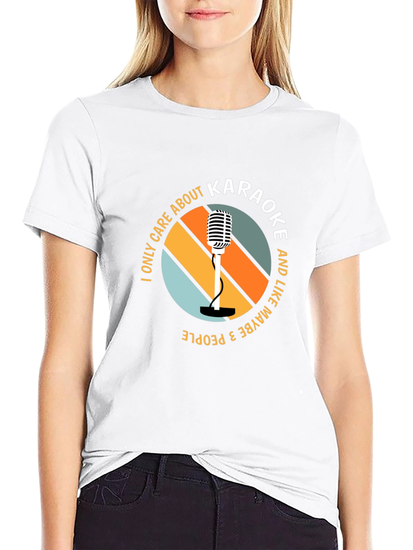 Karaoke Lover T-Shirt - I Only Care About Karaoke