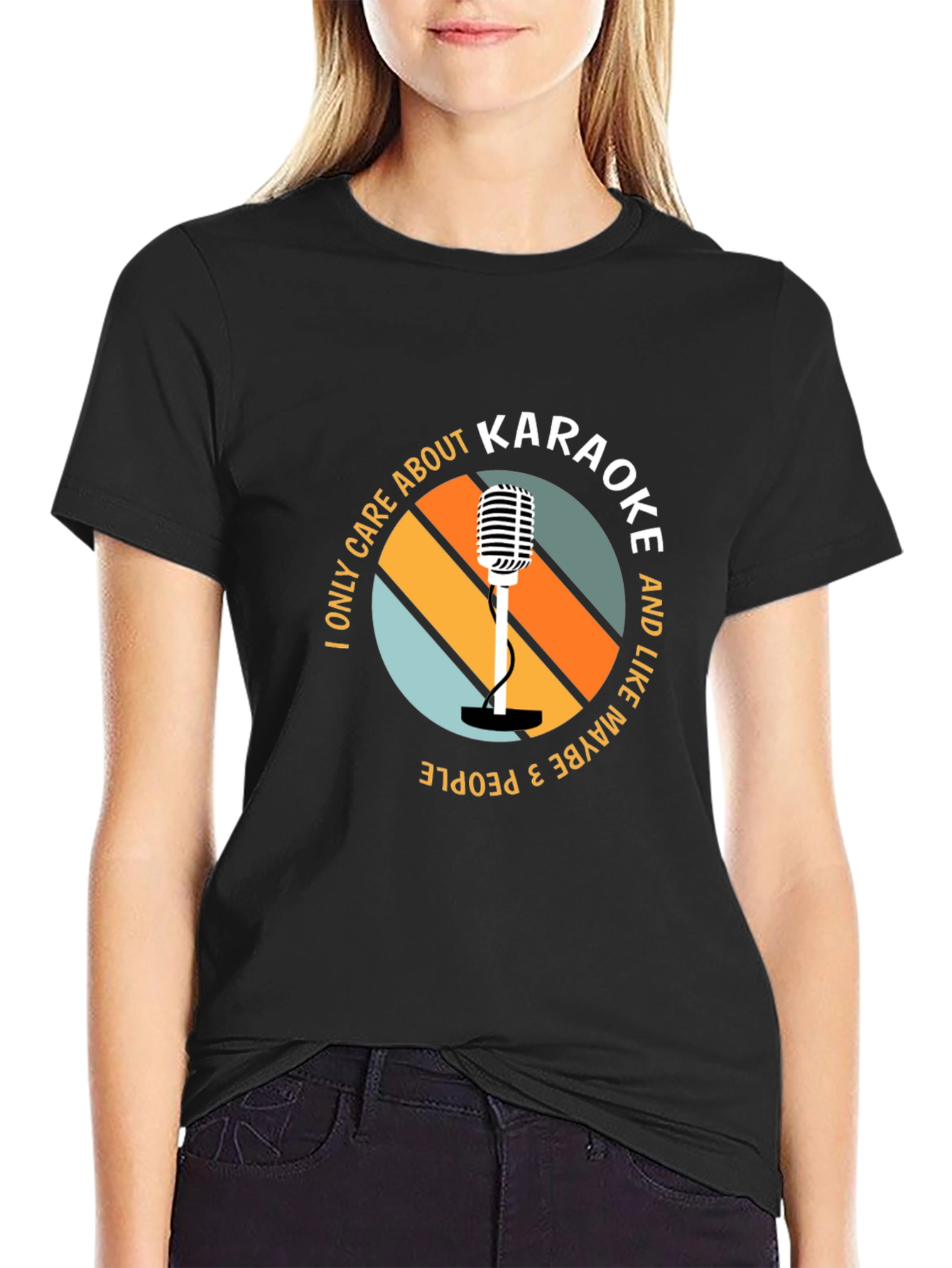 Karaoke Lover T-Shirt - I Only Care About Karaoke