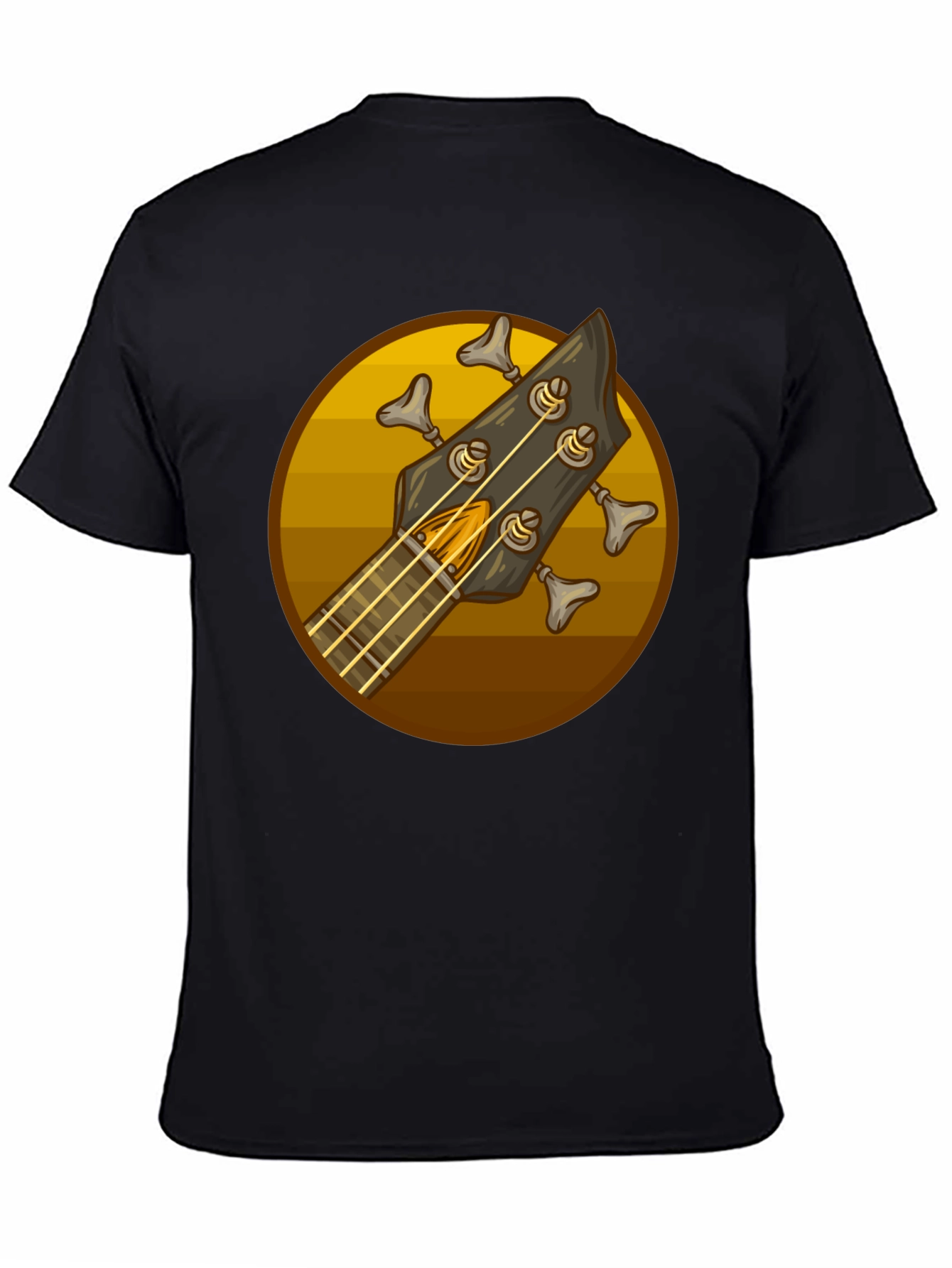 Bass Guitar Headstock Graphic Tee