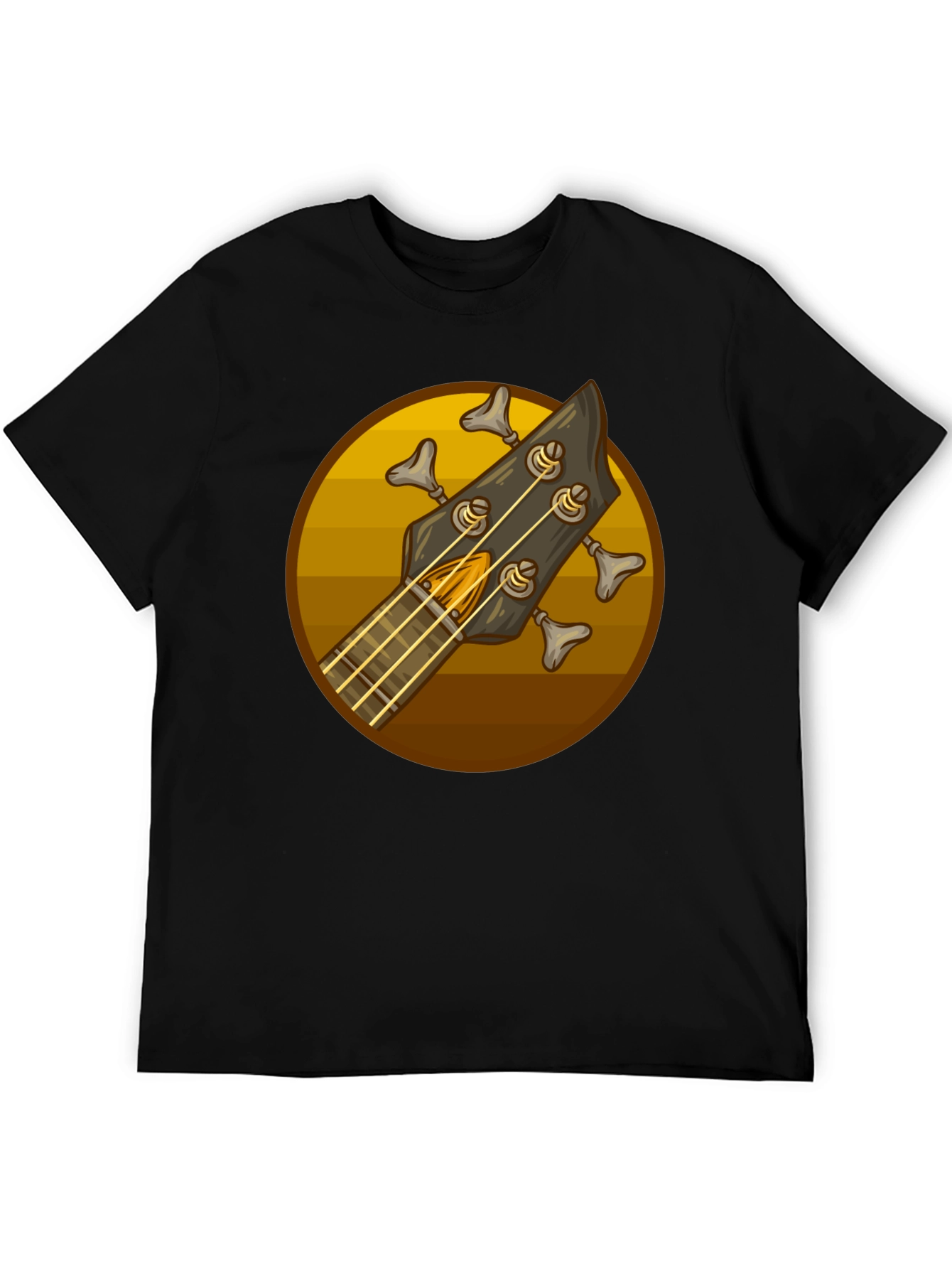 Bass Guitar Headstock Graphic Tee