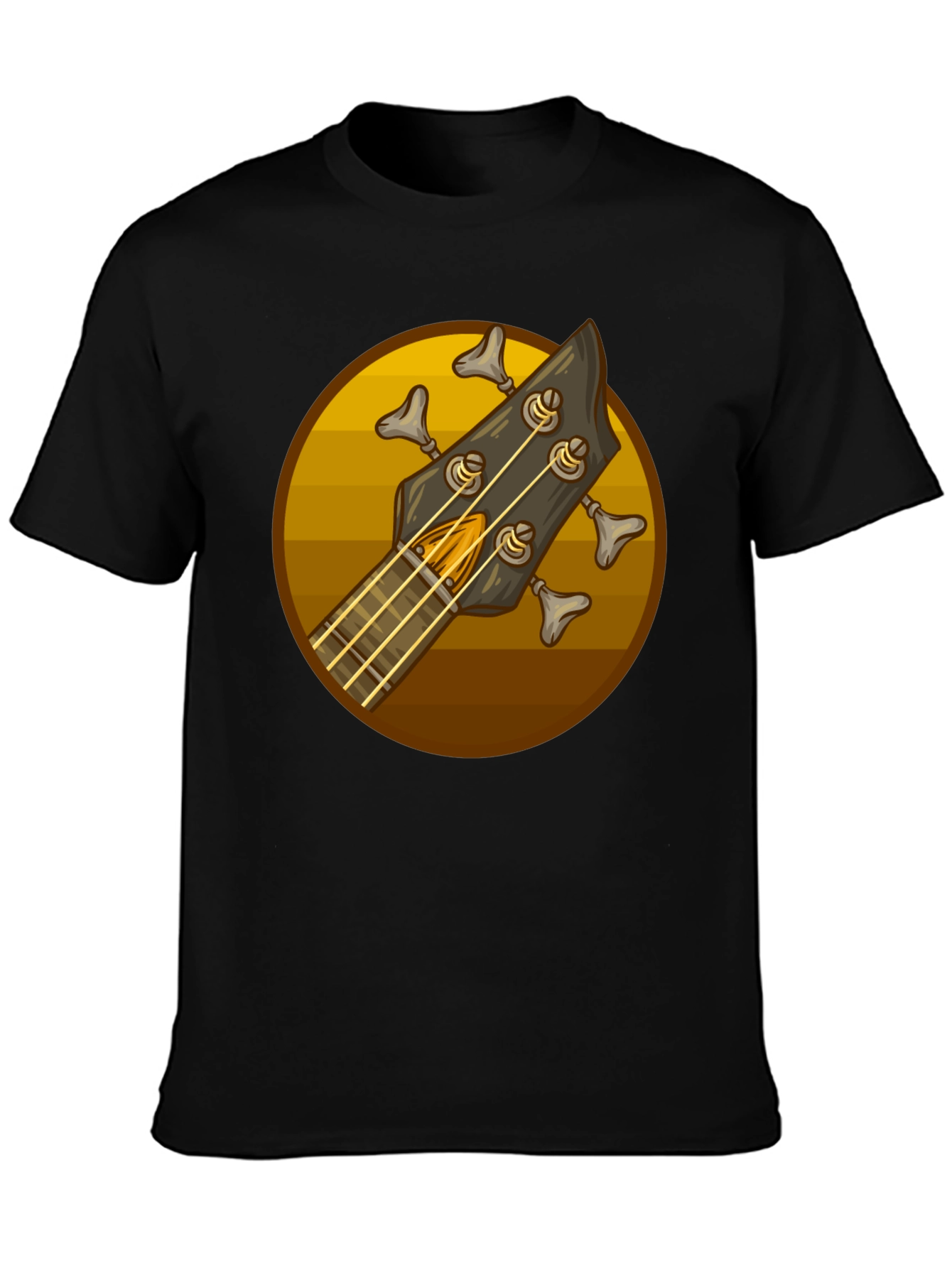 Bass Guitar Headstock Graphic Tee