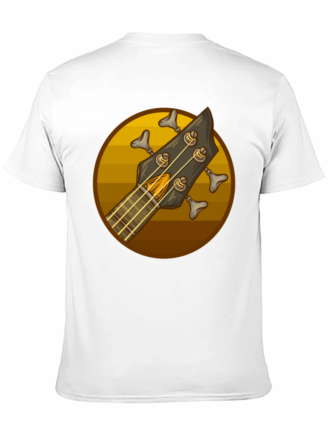 Bass Guitar Headstock Graphic Tee
