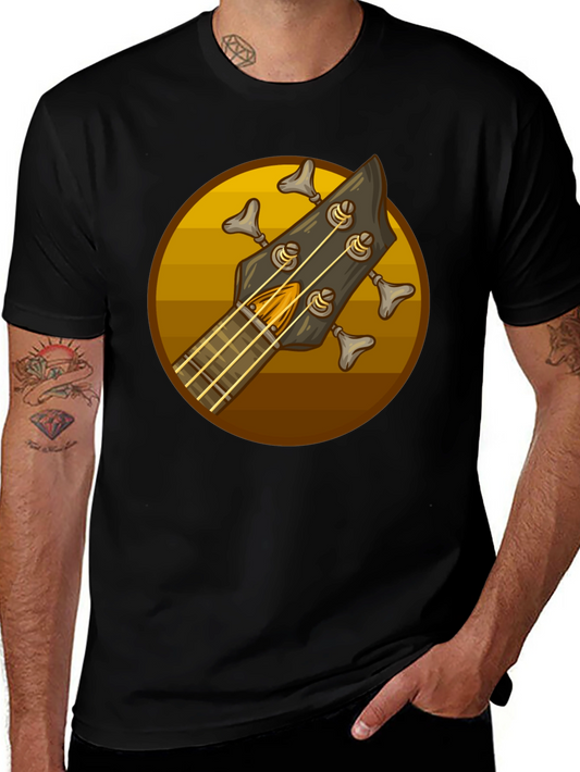 Bass Guitar Headstock Graphic Tee