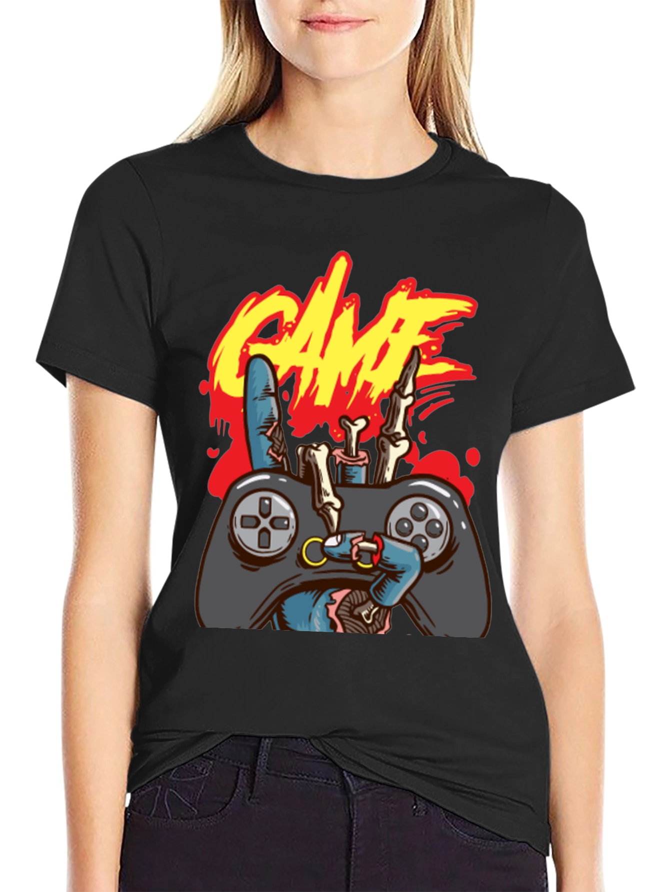 Zombie Gamer T-Shirt - Game On!