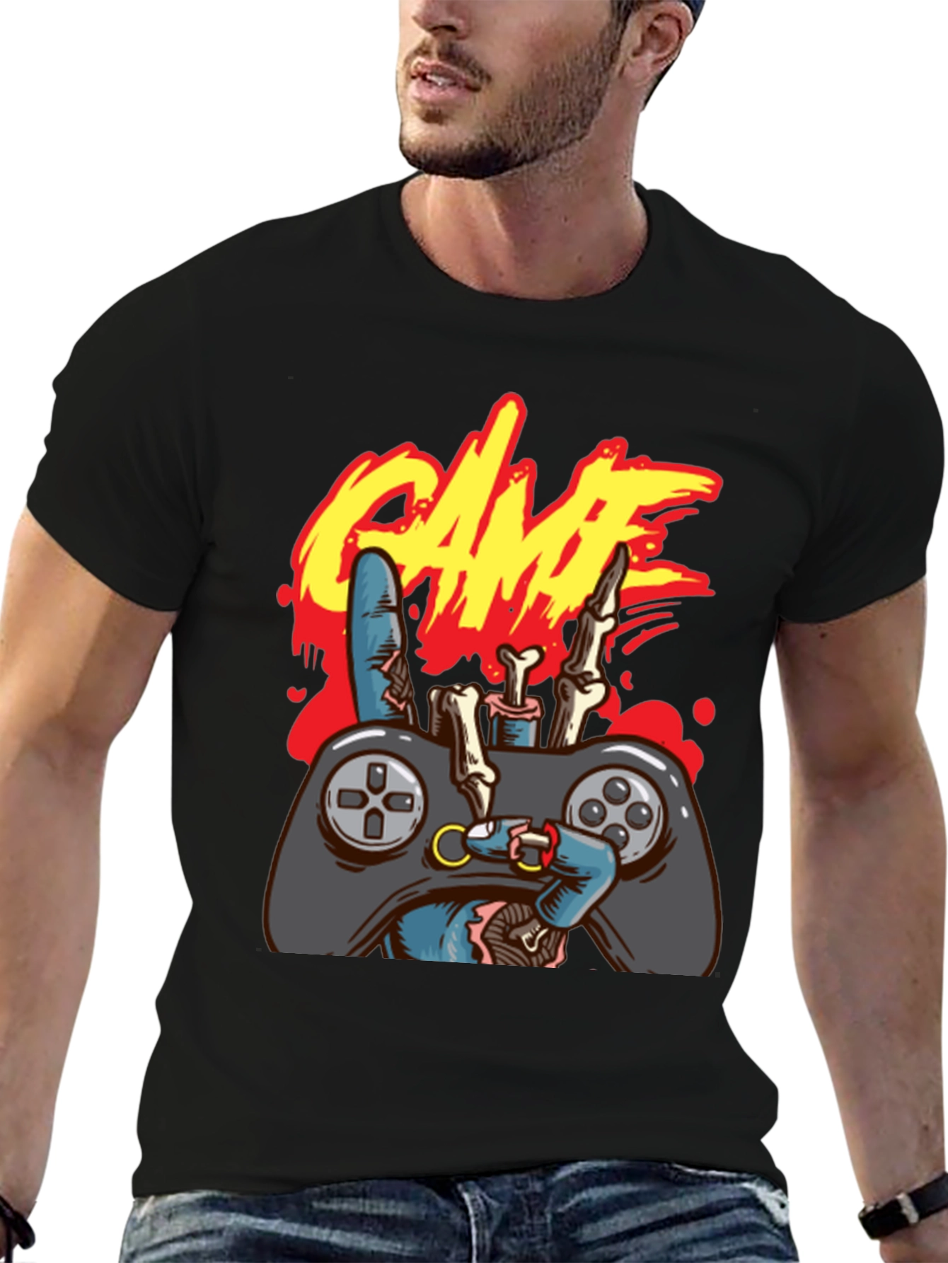 Zombie Gamer T-Shirt - Game On!