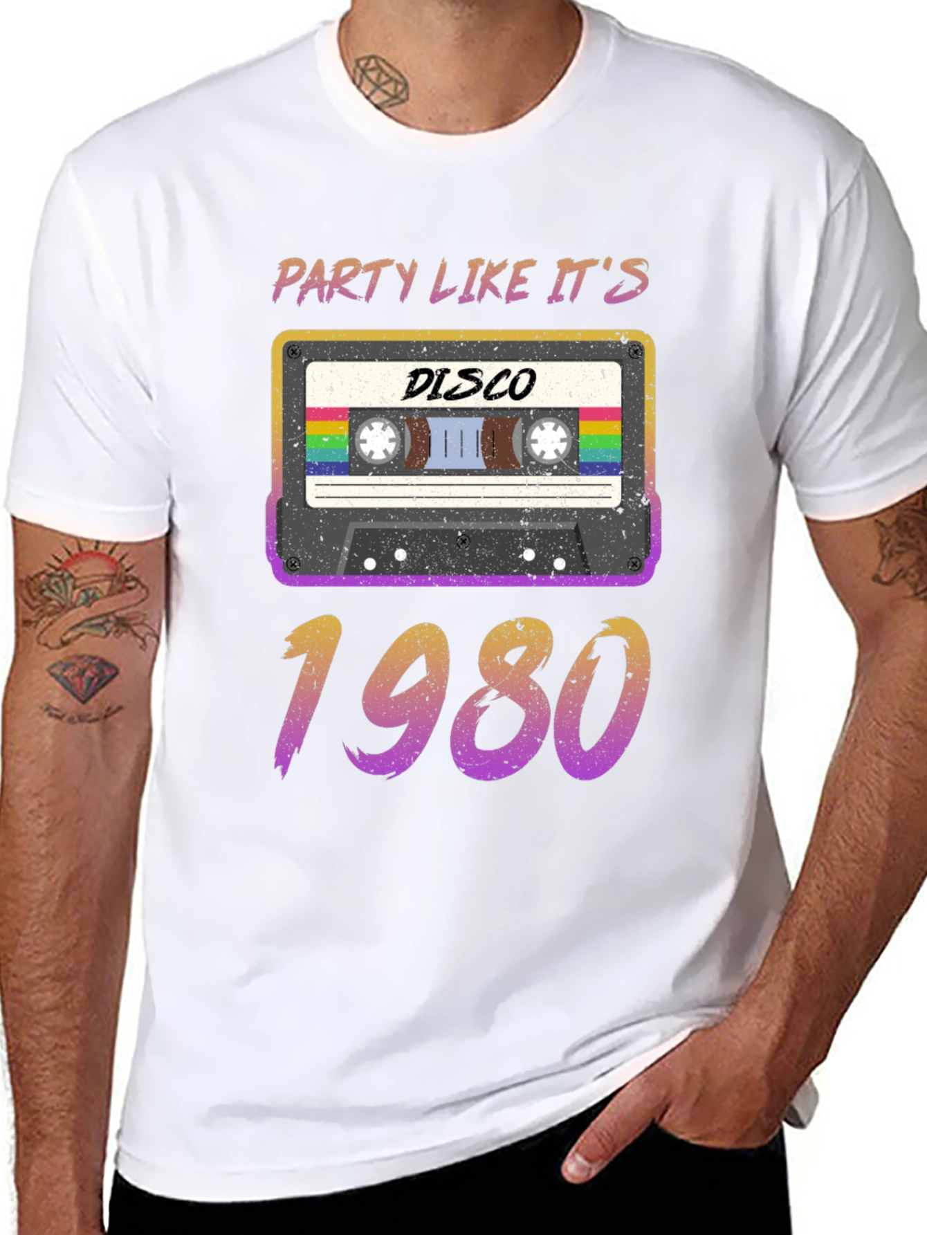 Retro Party Like Its 1980s Disco Cassette T-Shirt