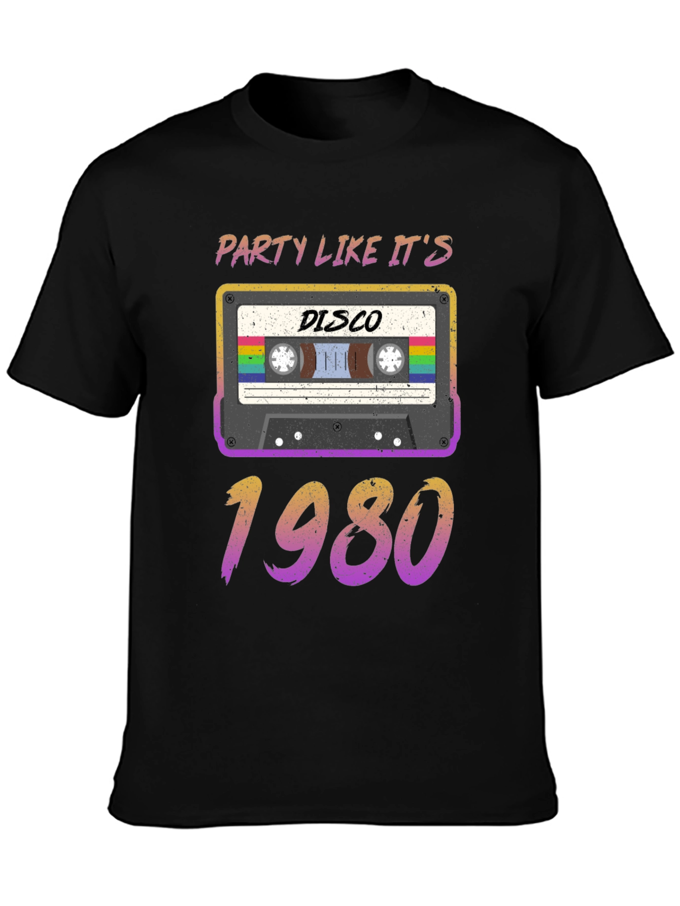 Retro Party Like Its 1980s Disco Cassette T-Shirt