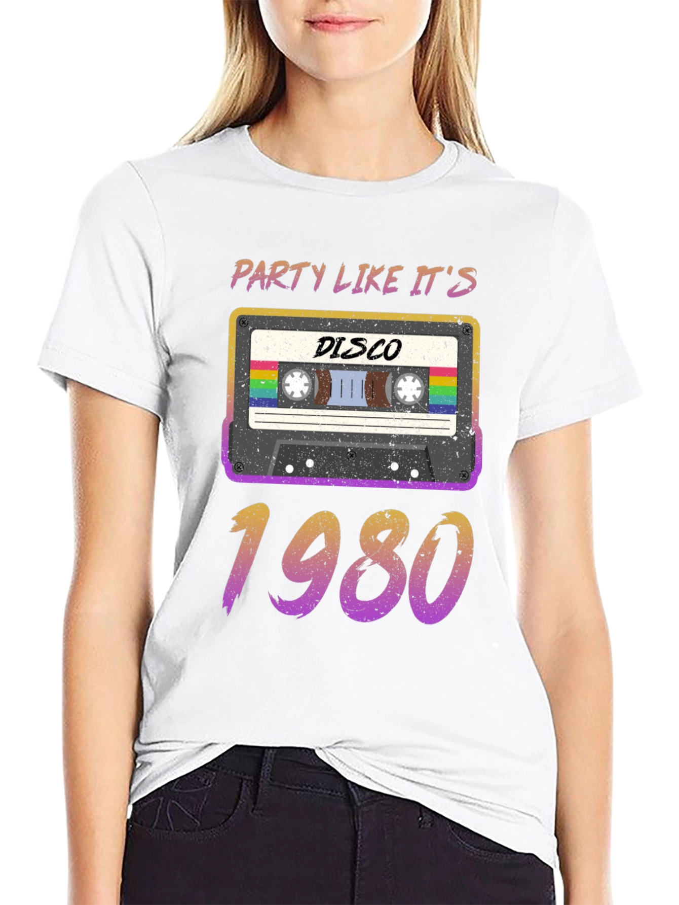 Retro Party Like Its 1980s Disco Cassette T-Shirt
