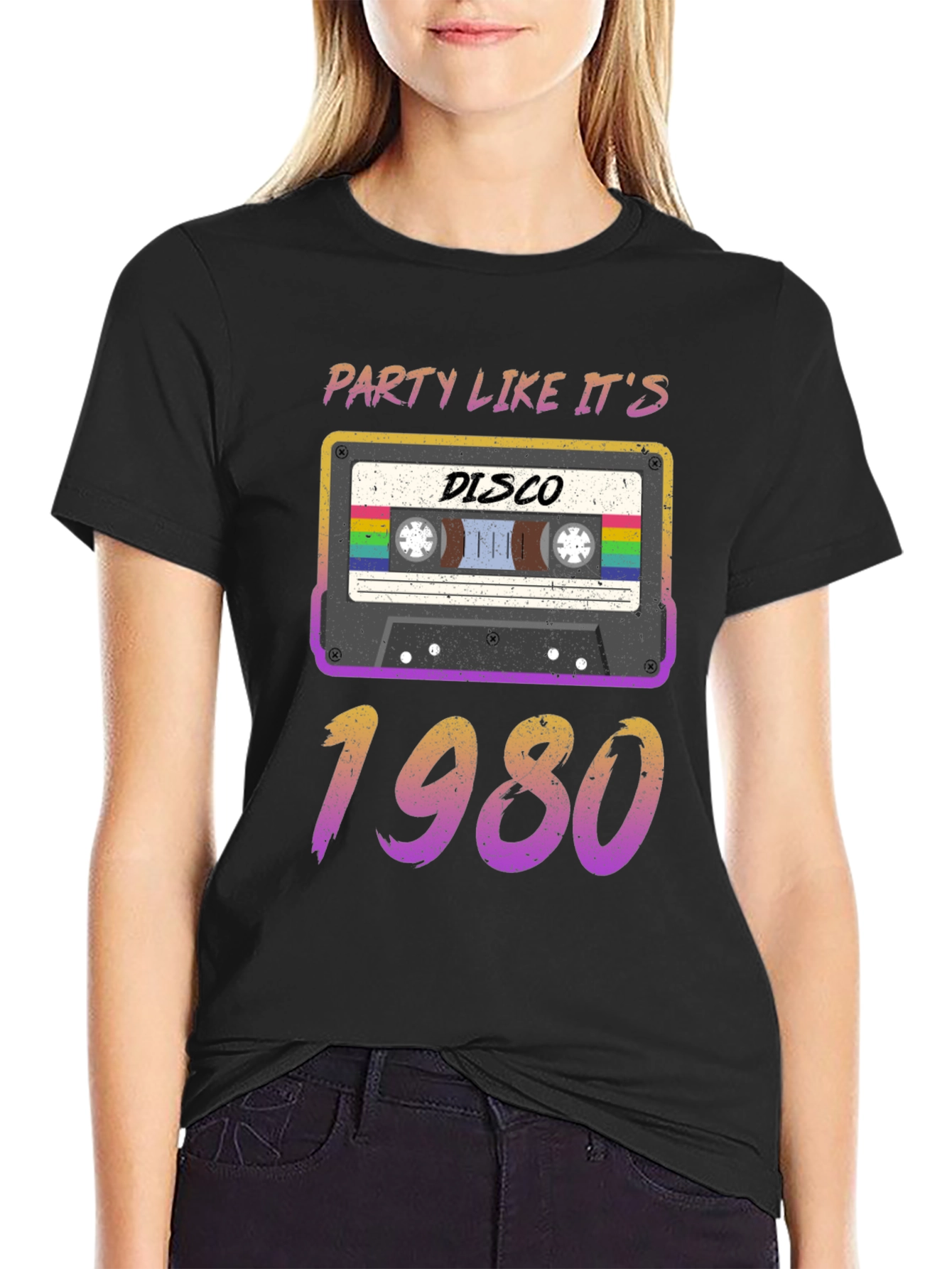 Retro Party Like Its 1980s Disco Cassette T-Shirt