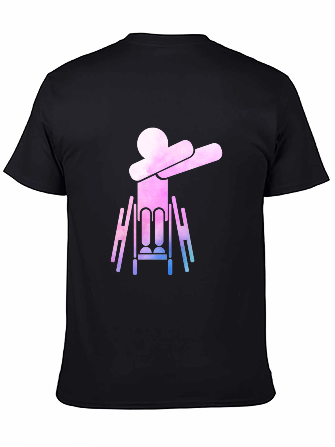Dabbing Wheelchair Silhouette Graphic Tee