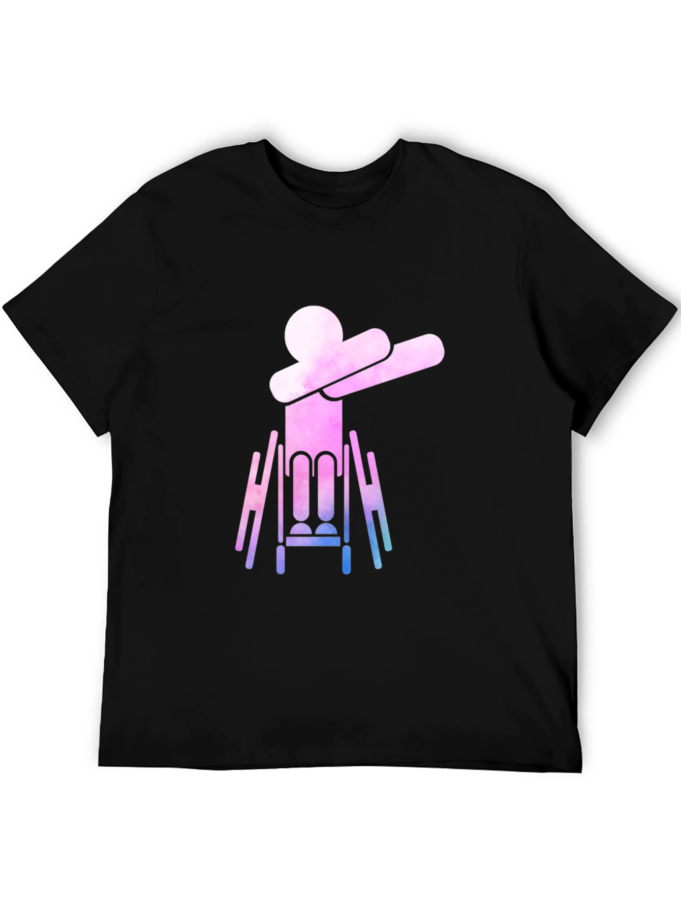 Dabbing Wheelchair Silhouette Graphic Tee