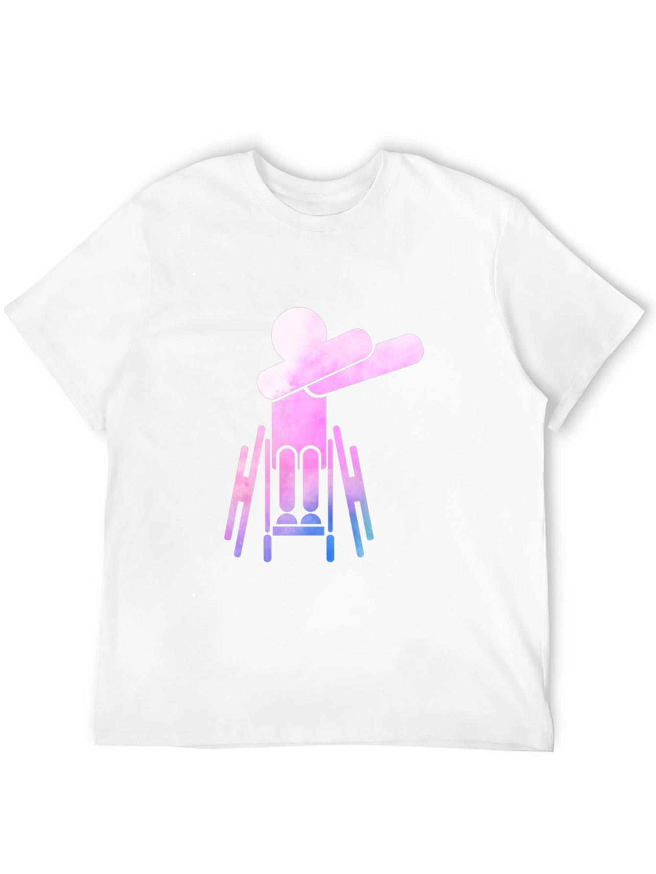 Dabbing Wheelchair Silhouette Graphic Tee