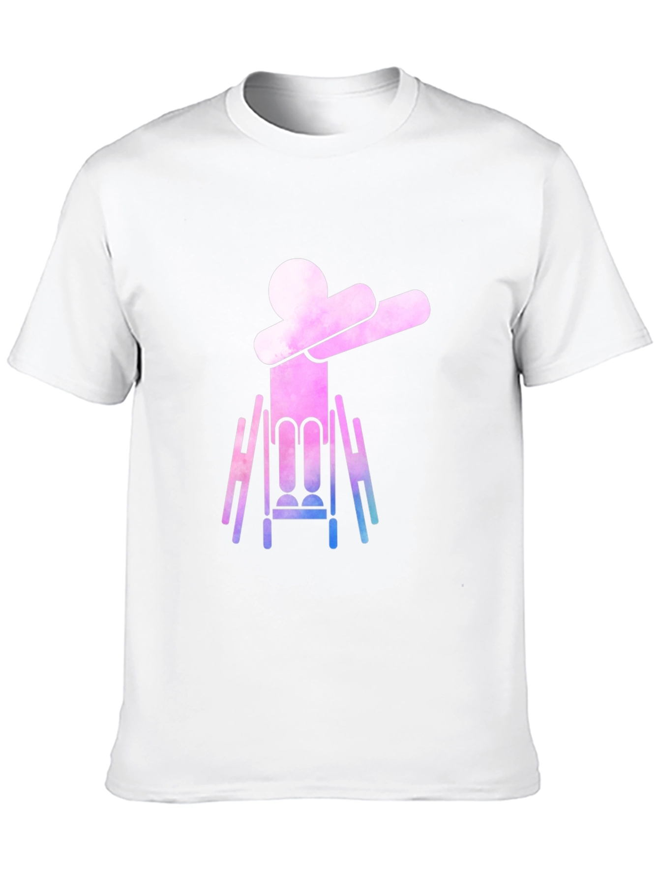 Dabbing Wheelchair Silhouette Graphic Tee