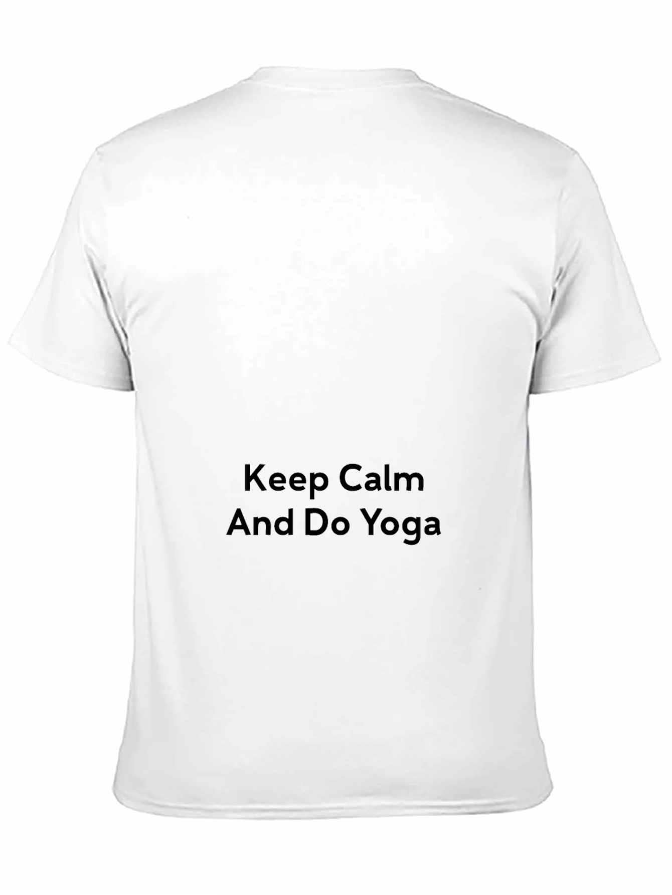 Keep Calm & Do Yoga Black Cotton Graphic Tee