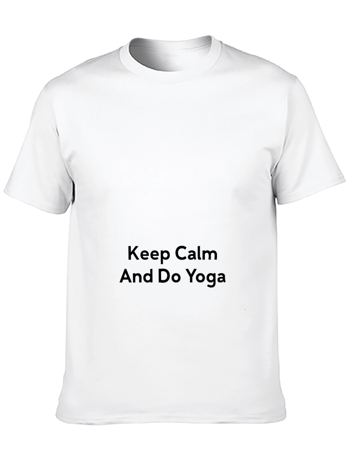 Keep Calm & Do Yoga Black Cotton Graphic Tee