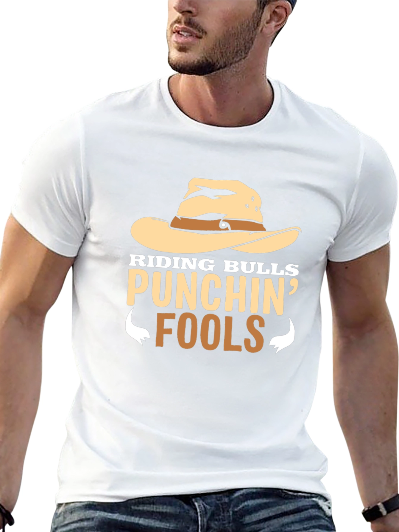 Riding Bulls Punchin Fools Graphic Tee