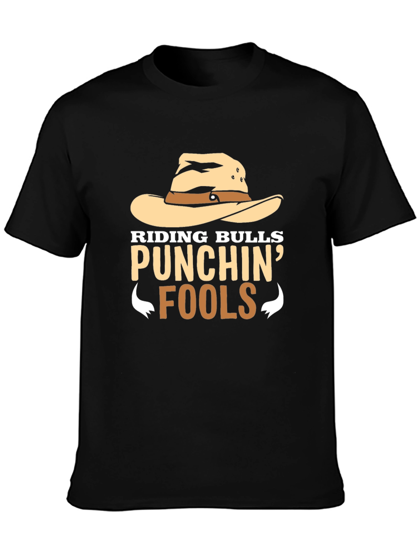 Riding Bulls Punchin Fools Graphic Tee