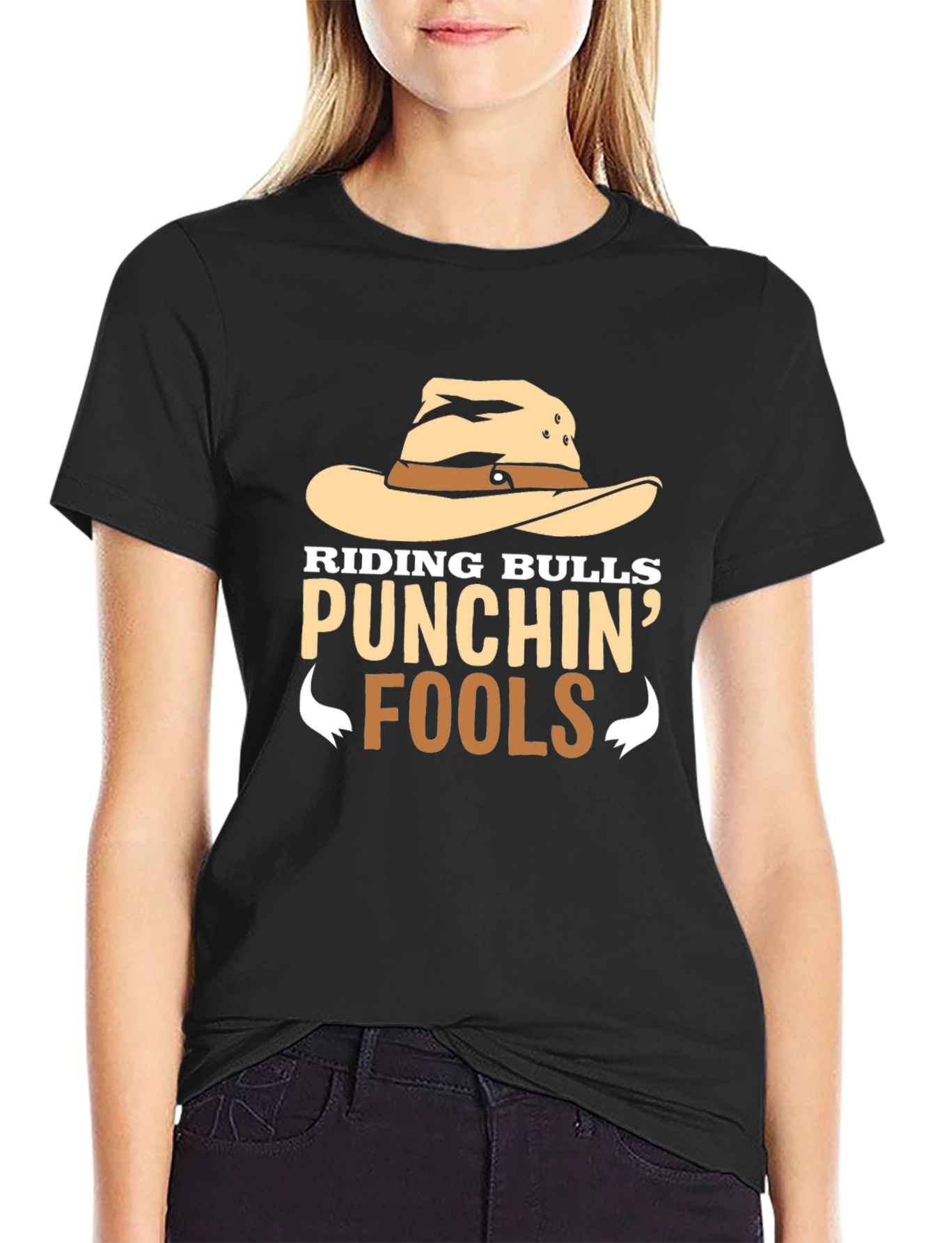 Riding Bulls Punchin Fools Graphic Tee