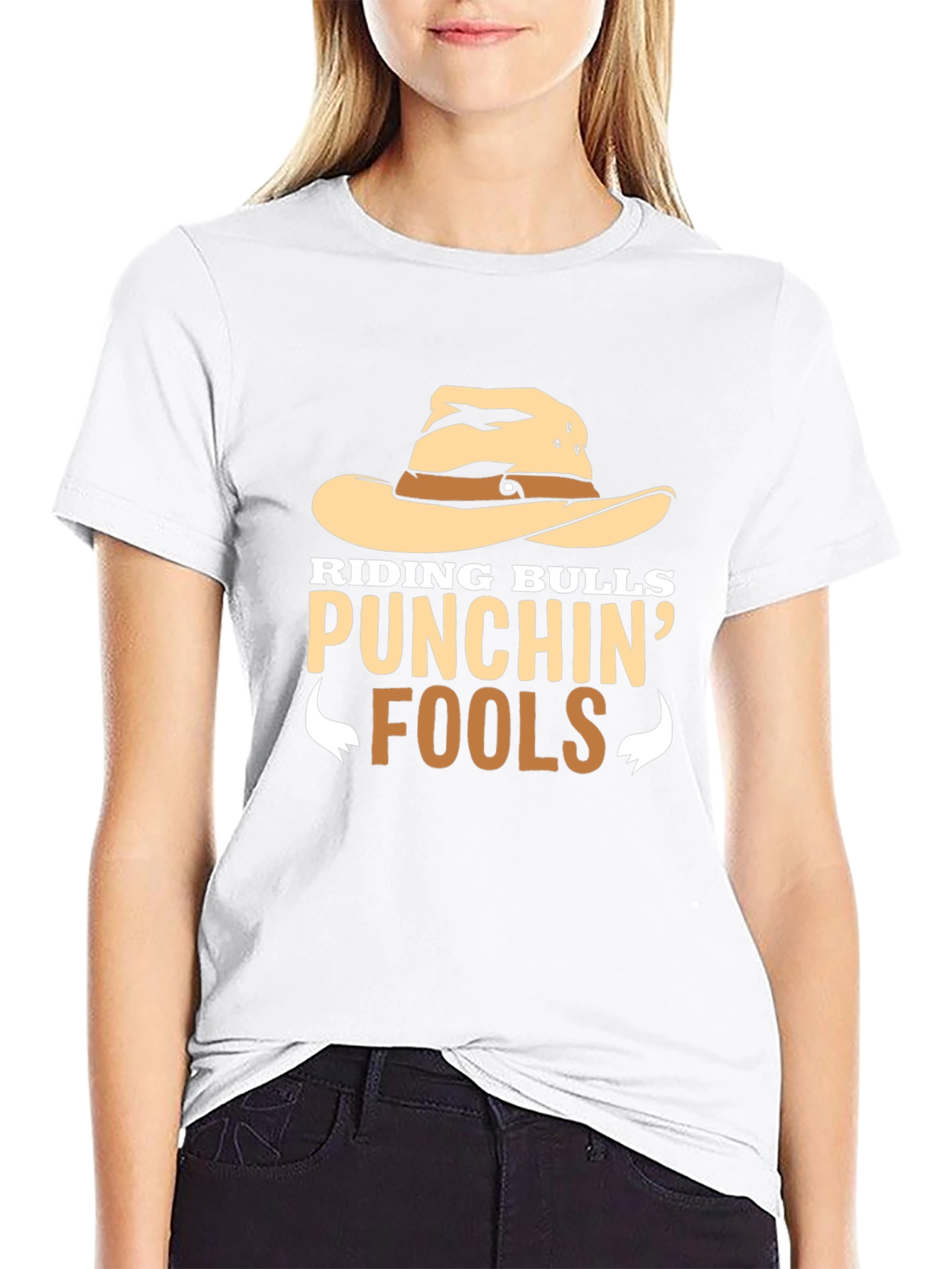 Riding Bulls Punchin Fools Graphic Tee