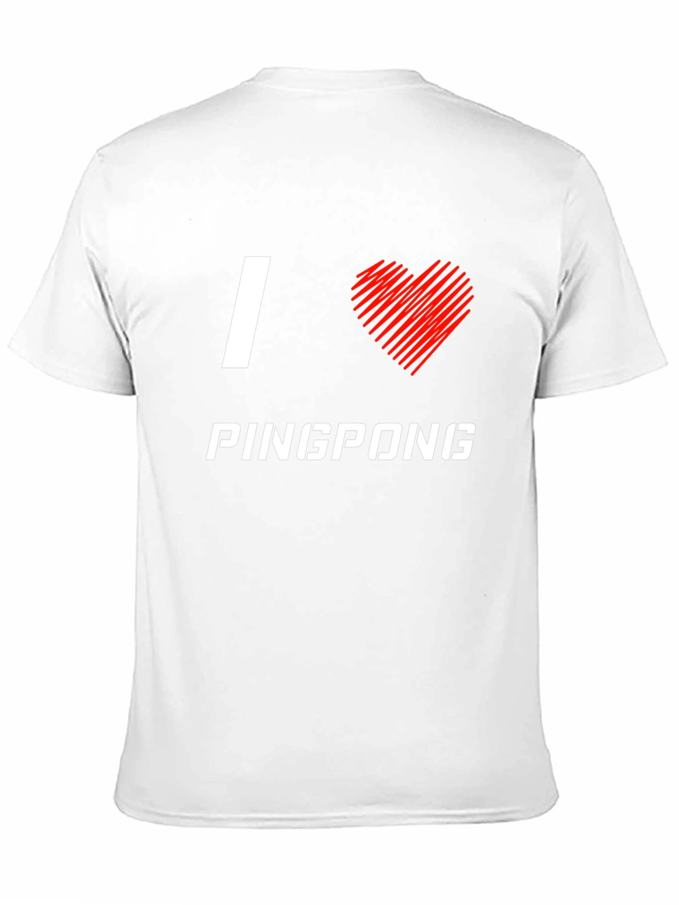 I Love Ping Pong Black T-Shirt
