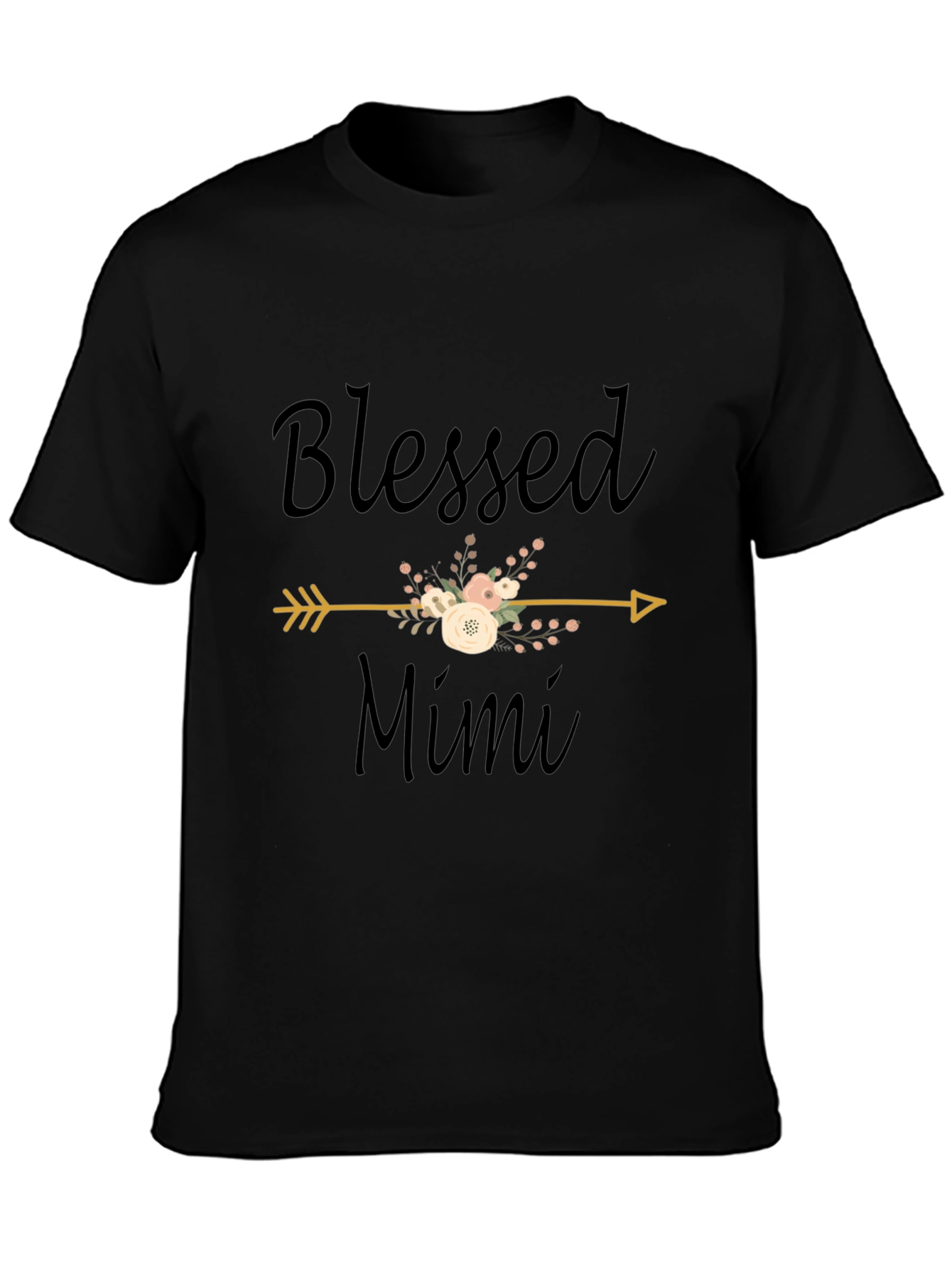 Blessed Mimi Graphic T-Shirt - Black