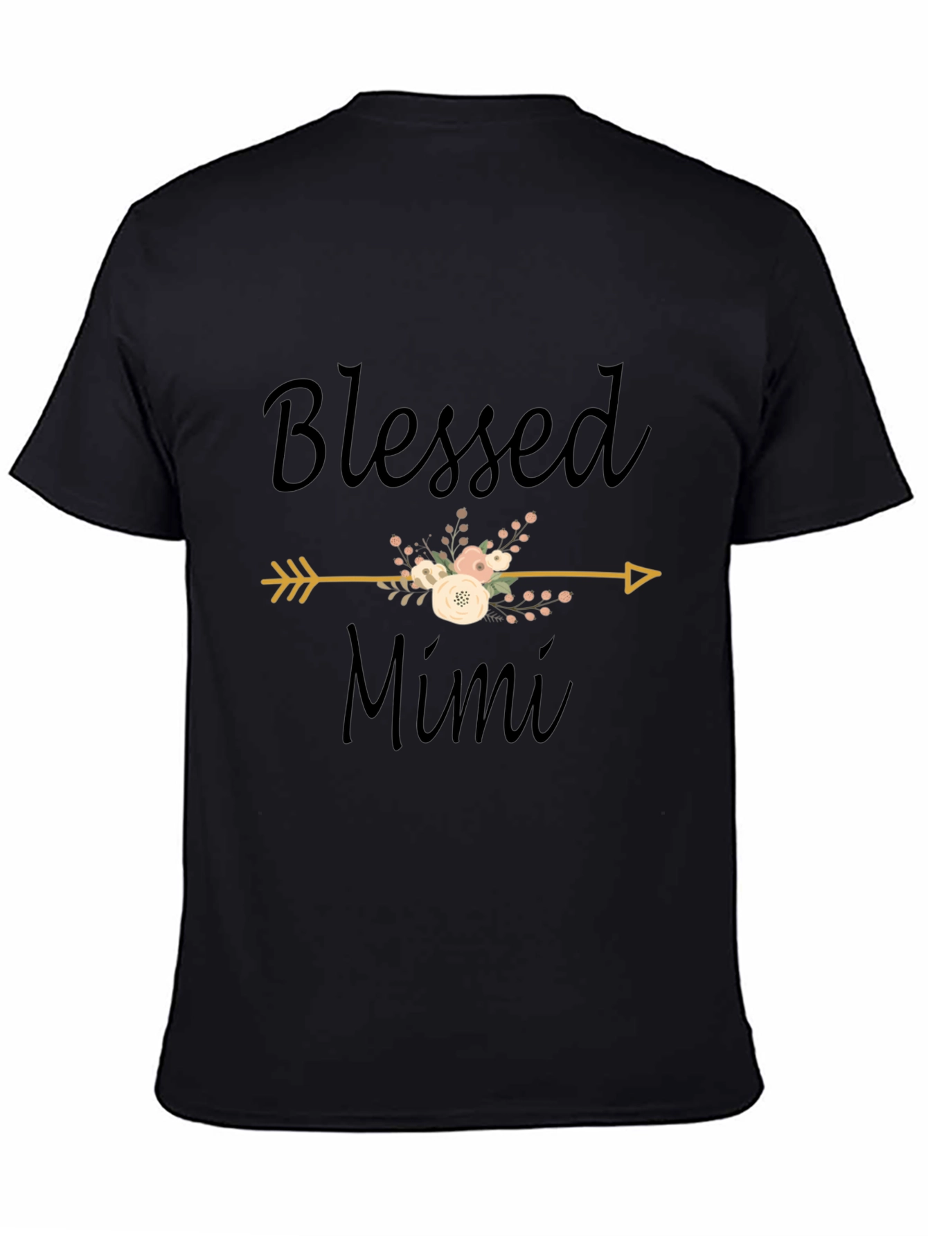Blessed Mimi Graphic T-Shirt - Black