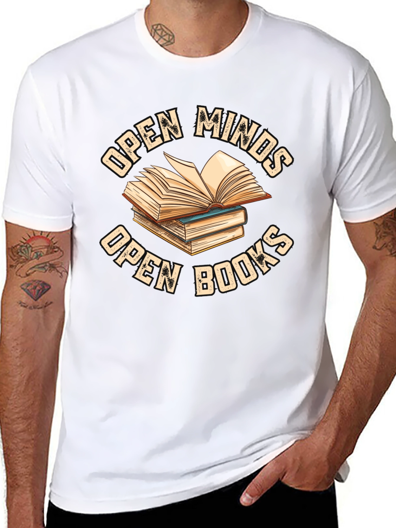Open Minds Open Books T-Shirt