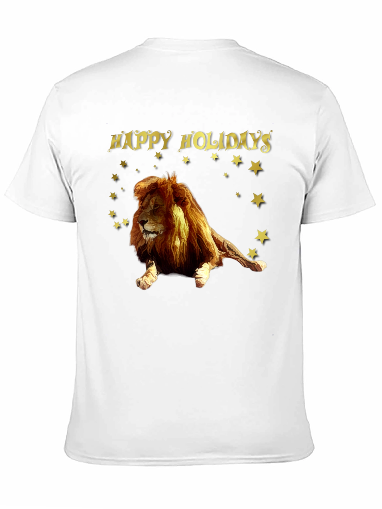 Lion Happy Holidays Graphic Tee