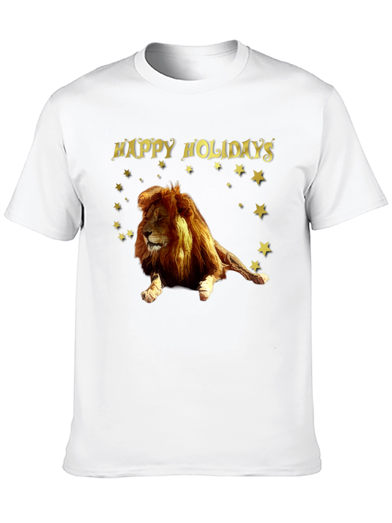 Lion Happy Holidays Graphic Tee