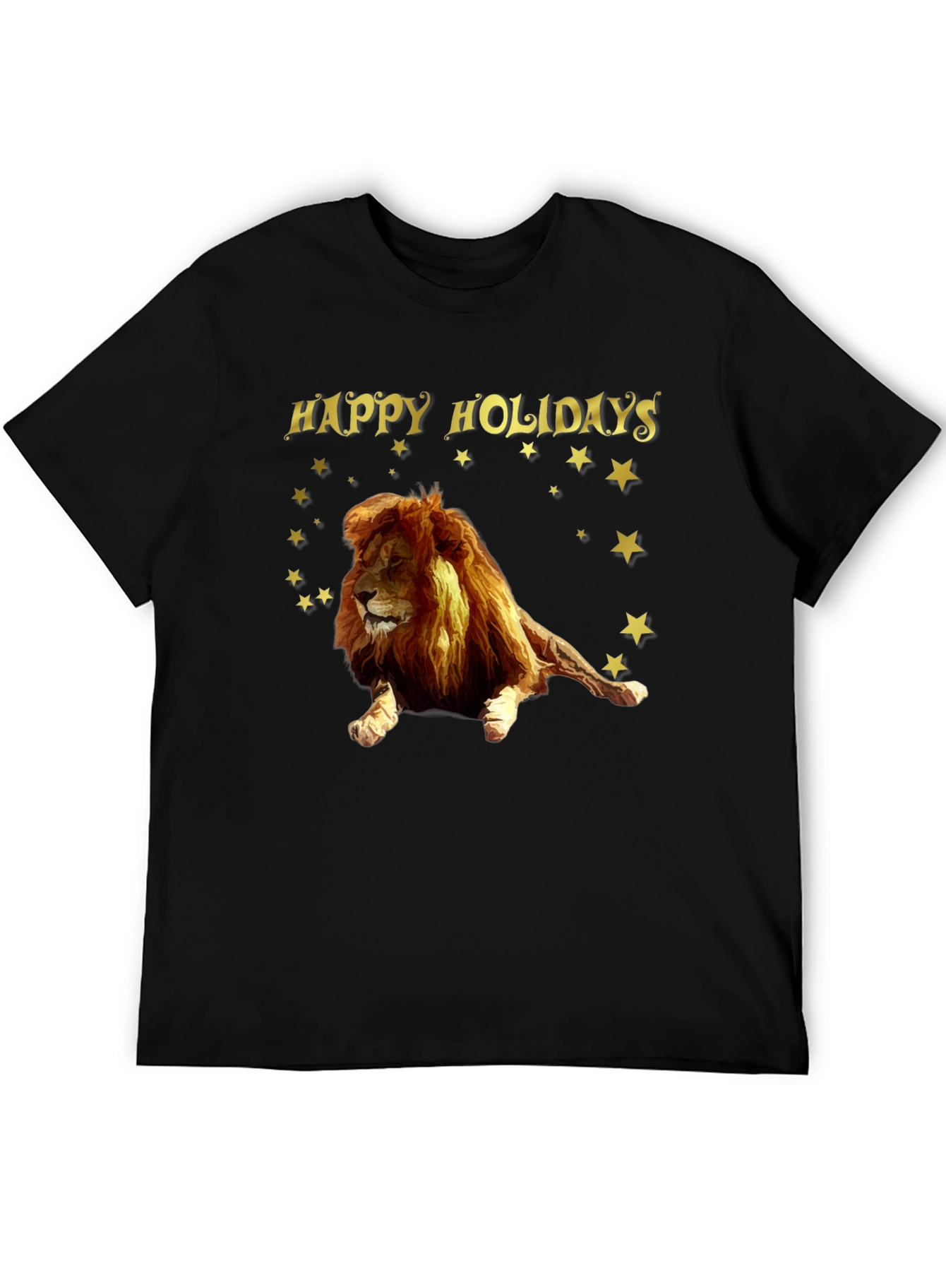 Lion Happy Holidays Graphic Tee