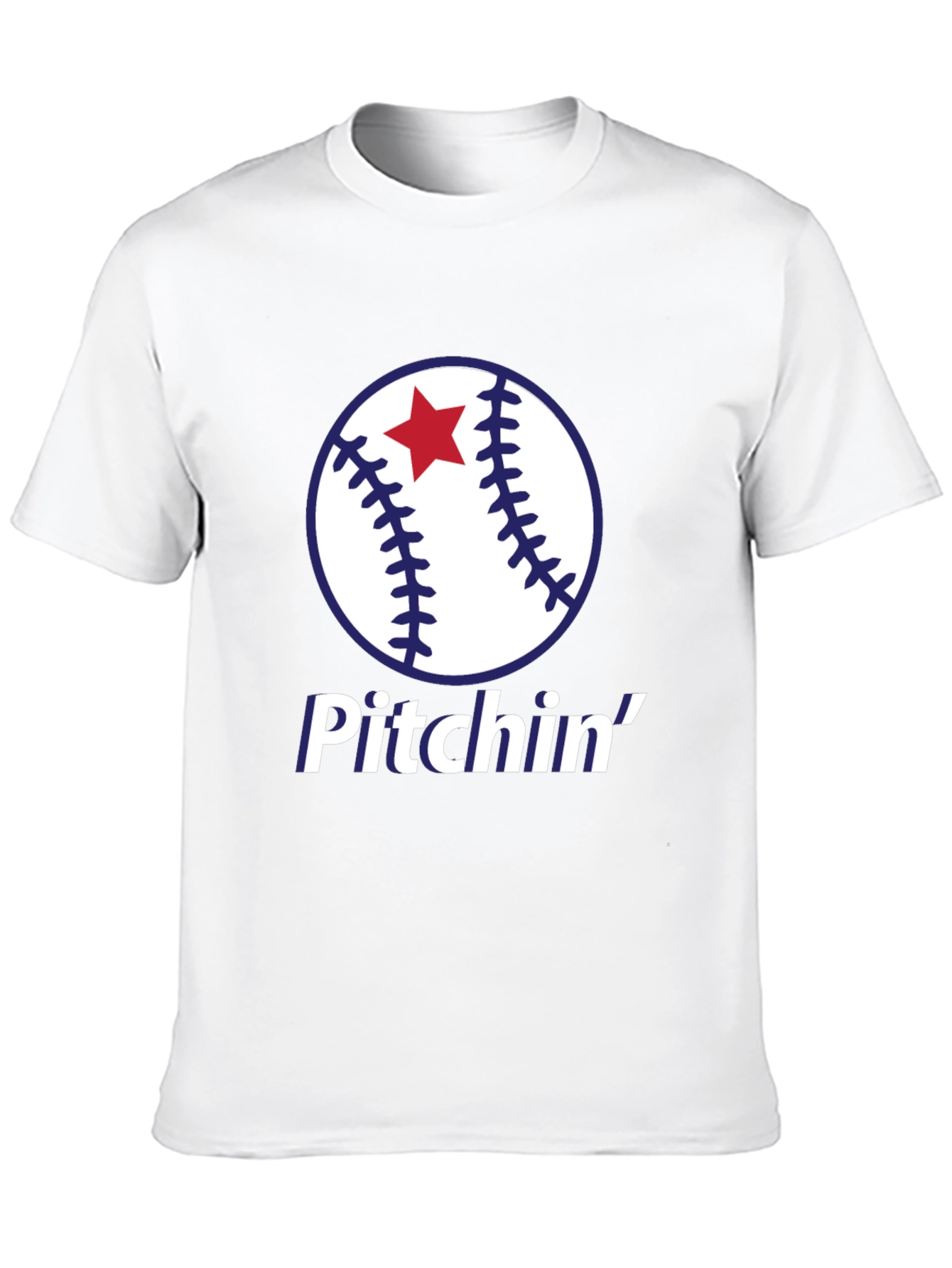 Pitchin Baseball Graphic T-Shirt
