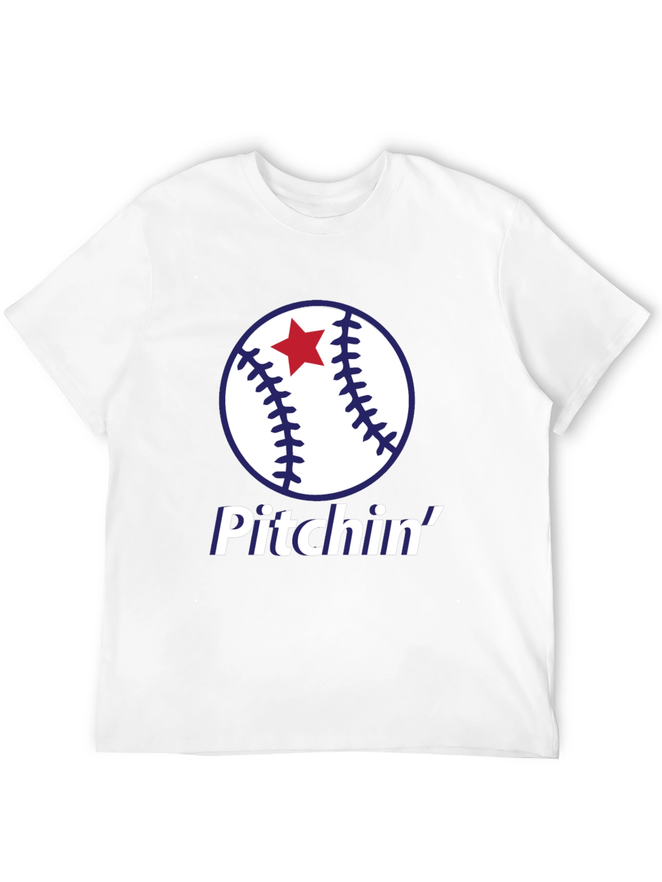 Pitchin Baseball Graphic T-Shirt