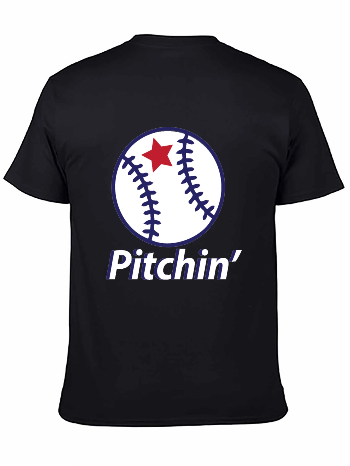 Pitchin Baseball Graphic T-Shirt