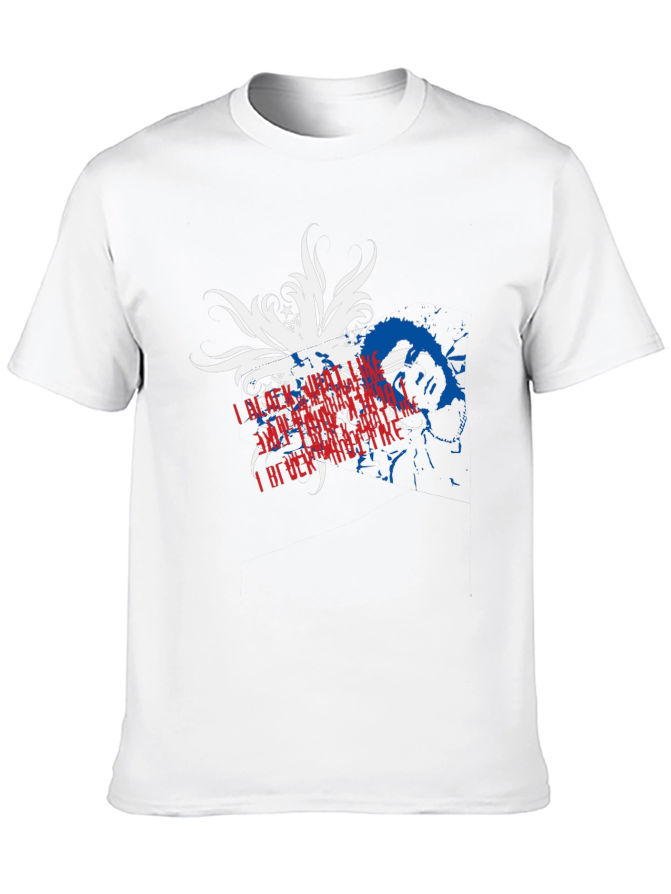 Patriotic Graphic Print Black T-Shirt