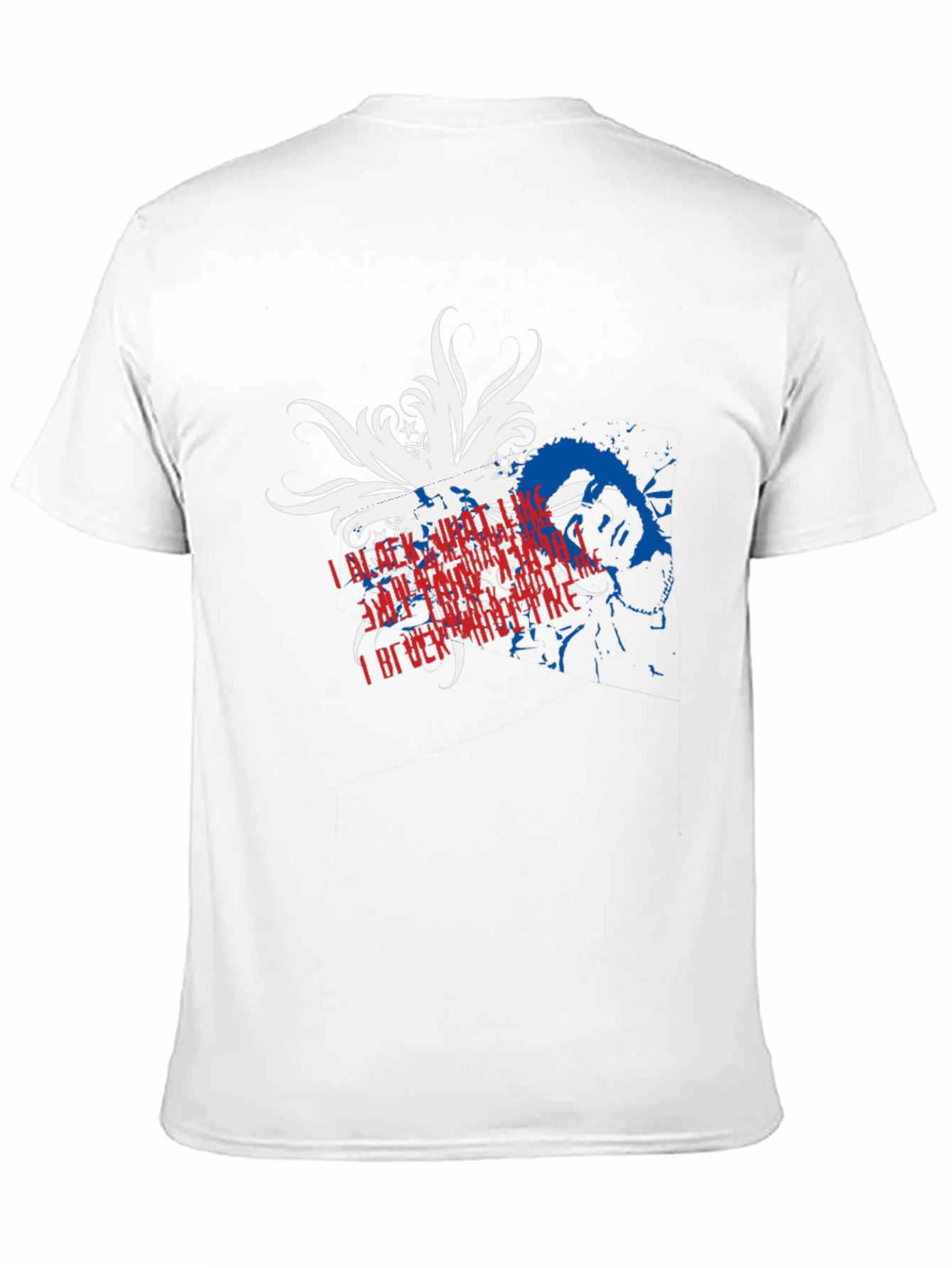 Patriotic Graphic Print Black T-Shirt