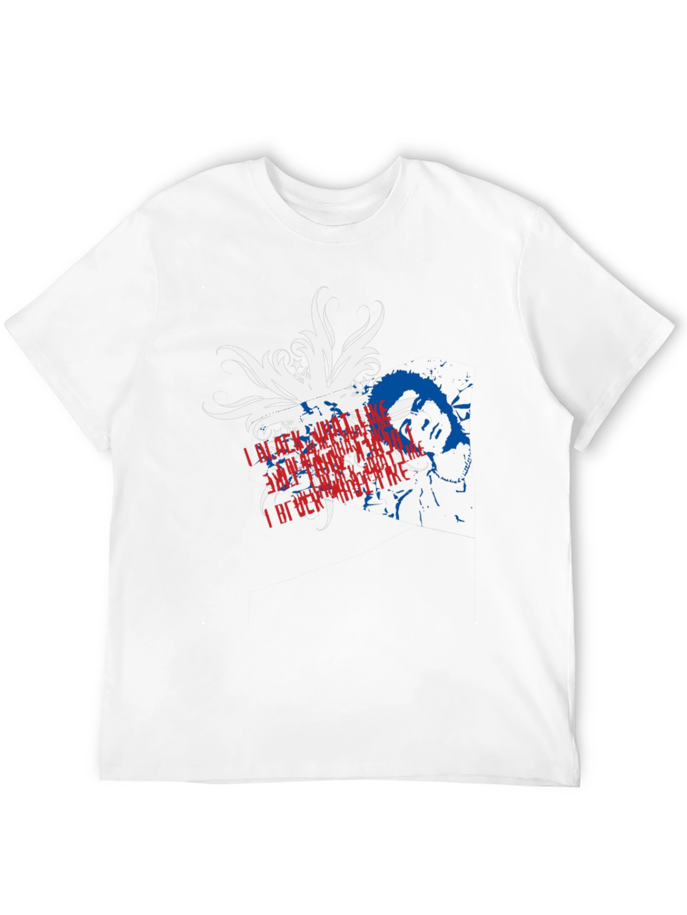 Patriotic Graphic Print Black T-Shirt