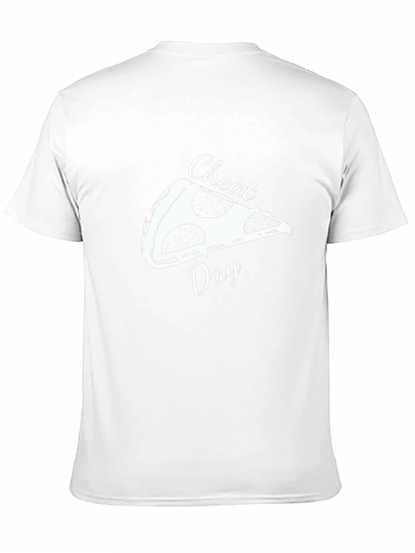 Pizza Cheat Day Graphic Tee - Black Casual T-Shirt